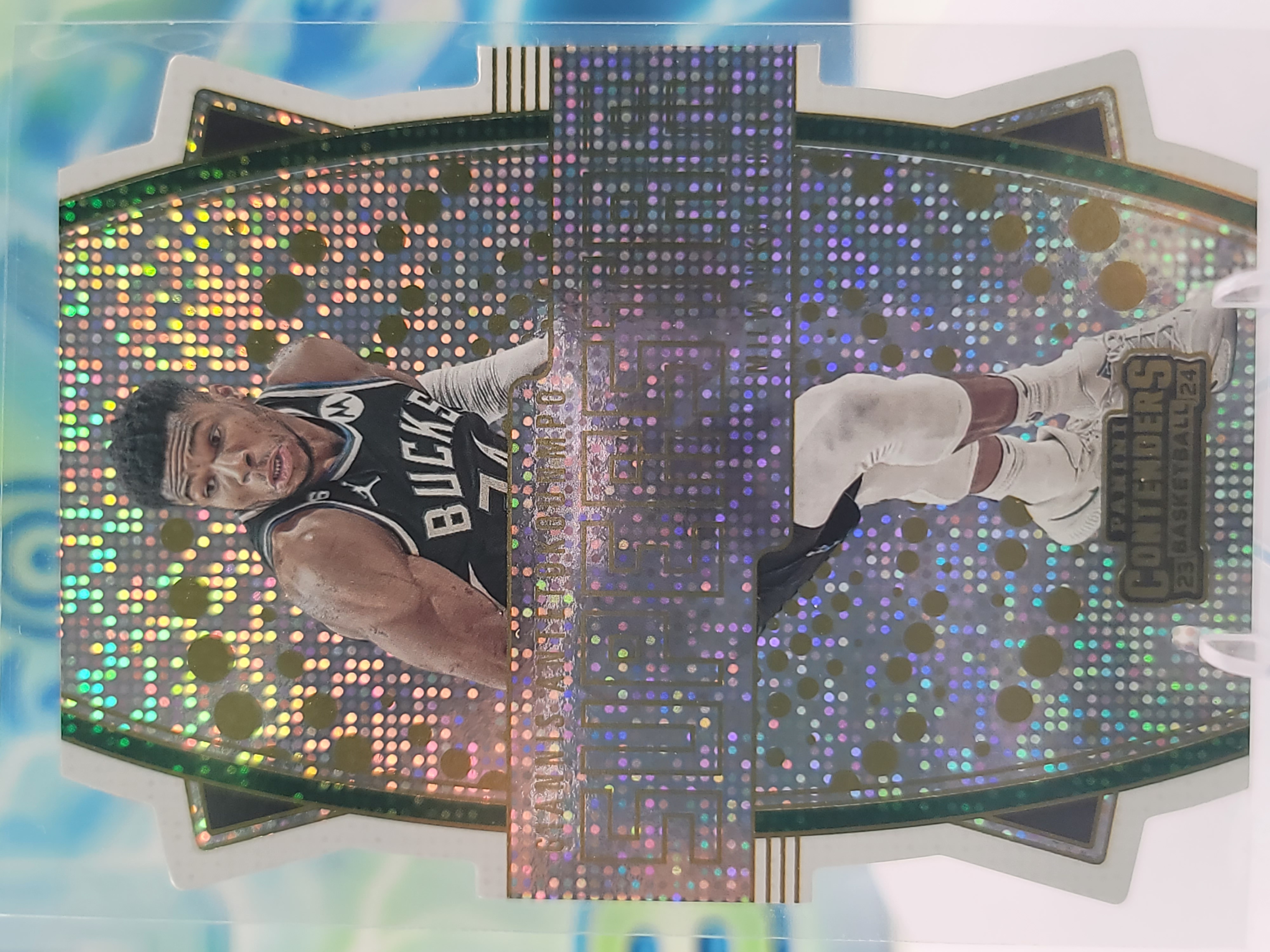 2024 Panini Contenders Giannis Antetokounmpo — 2024 Panini Contenders Superstar Die-Cut Giannis Antetokounmpo