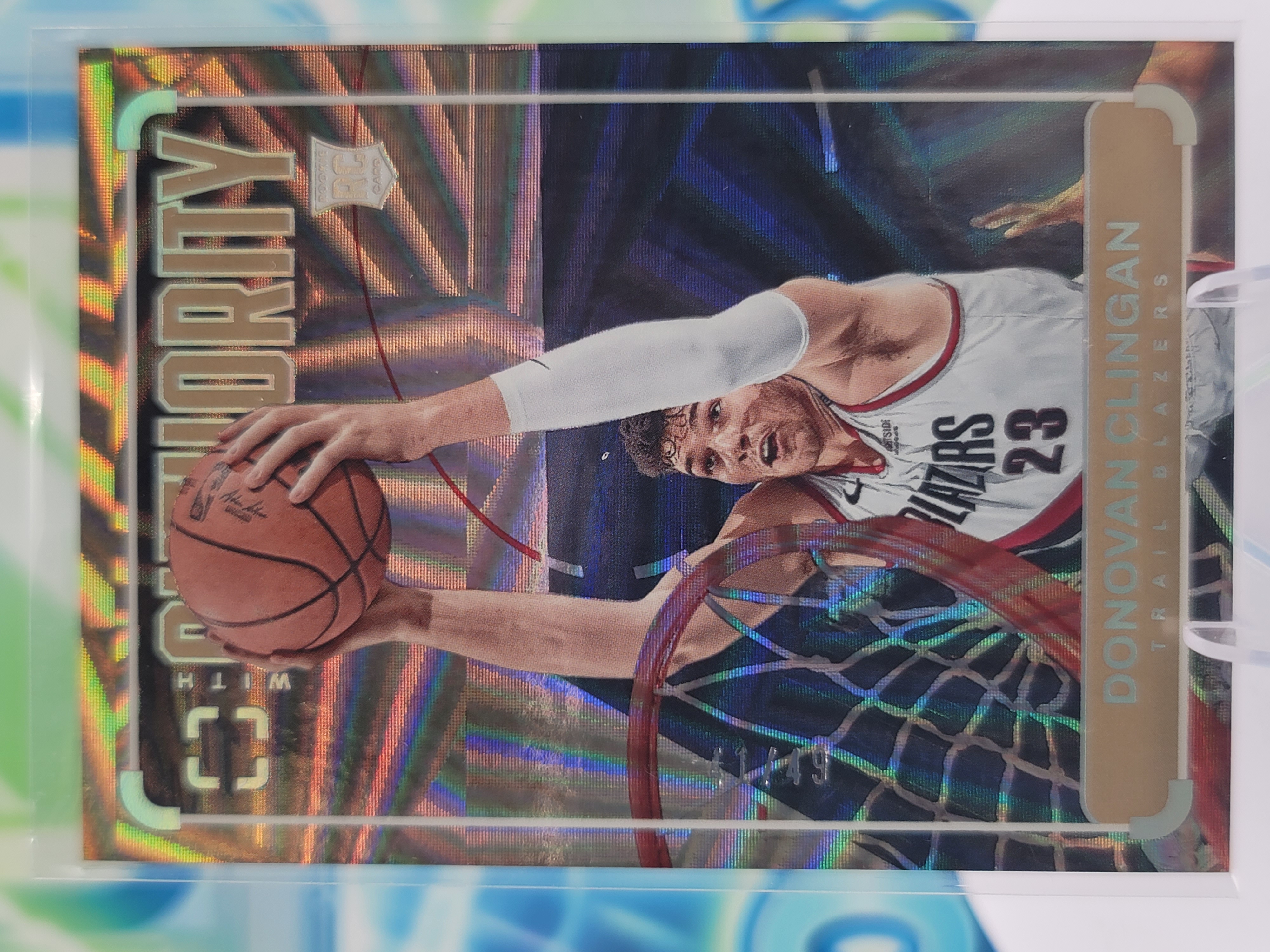 2025 Panini Photogenic Donovan Clingan — 2025 Panini Photogenic Authority Lazer Donovan Clingan #41 of 49