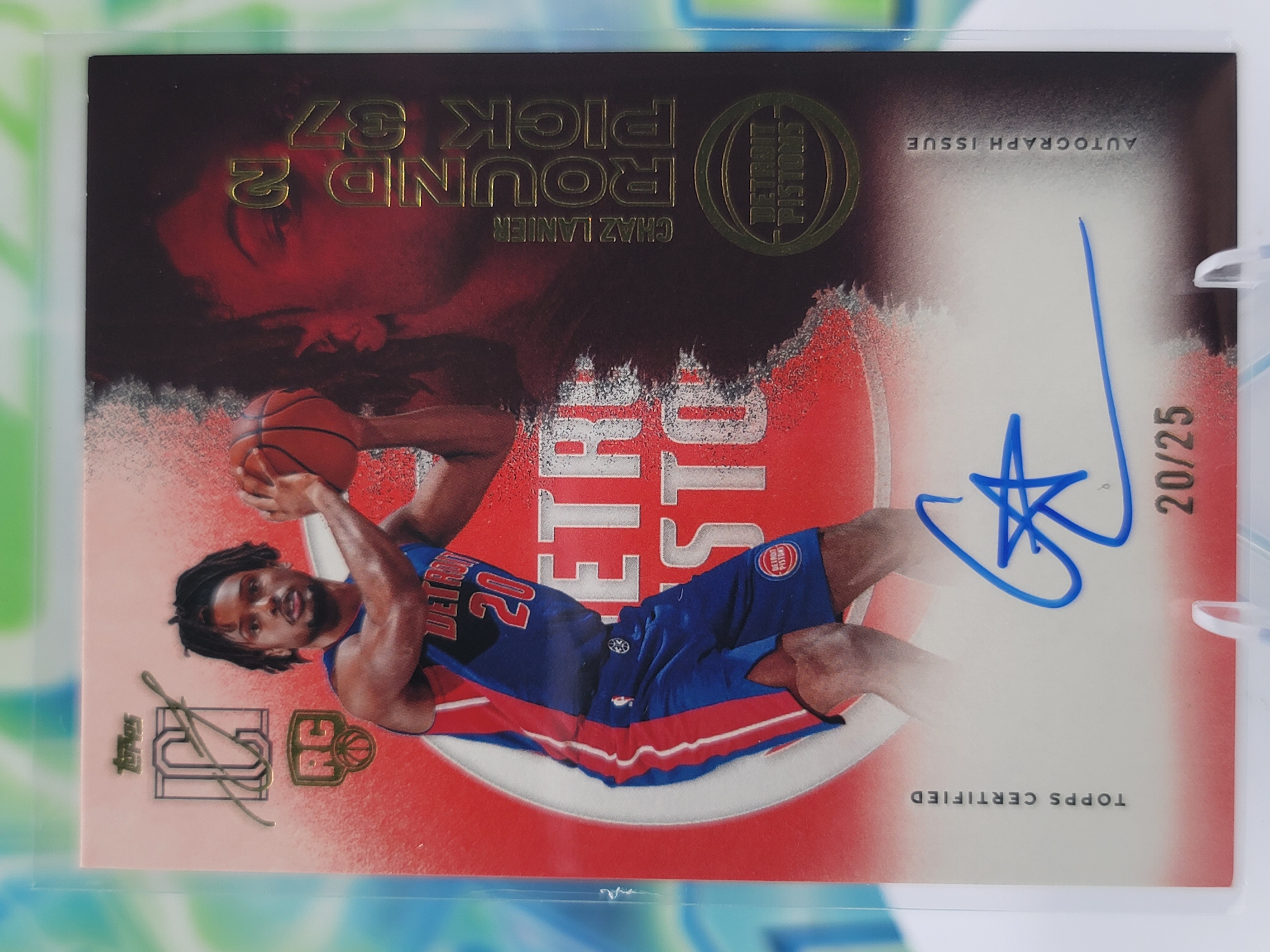 2026 Topps Signature Class Chaz Lanier — 2026 Topps Signature Class Red Lava Auto Chaz Lanier Rookie #20 of 25