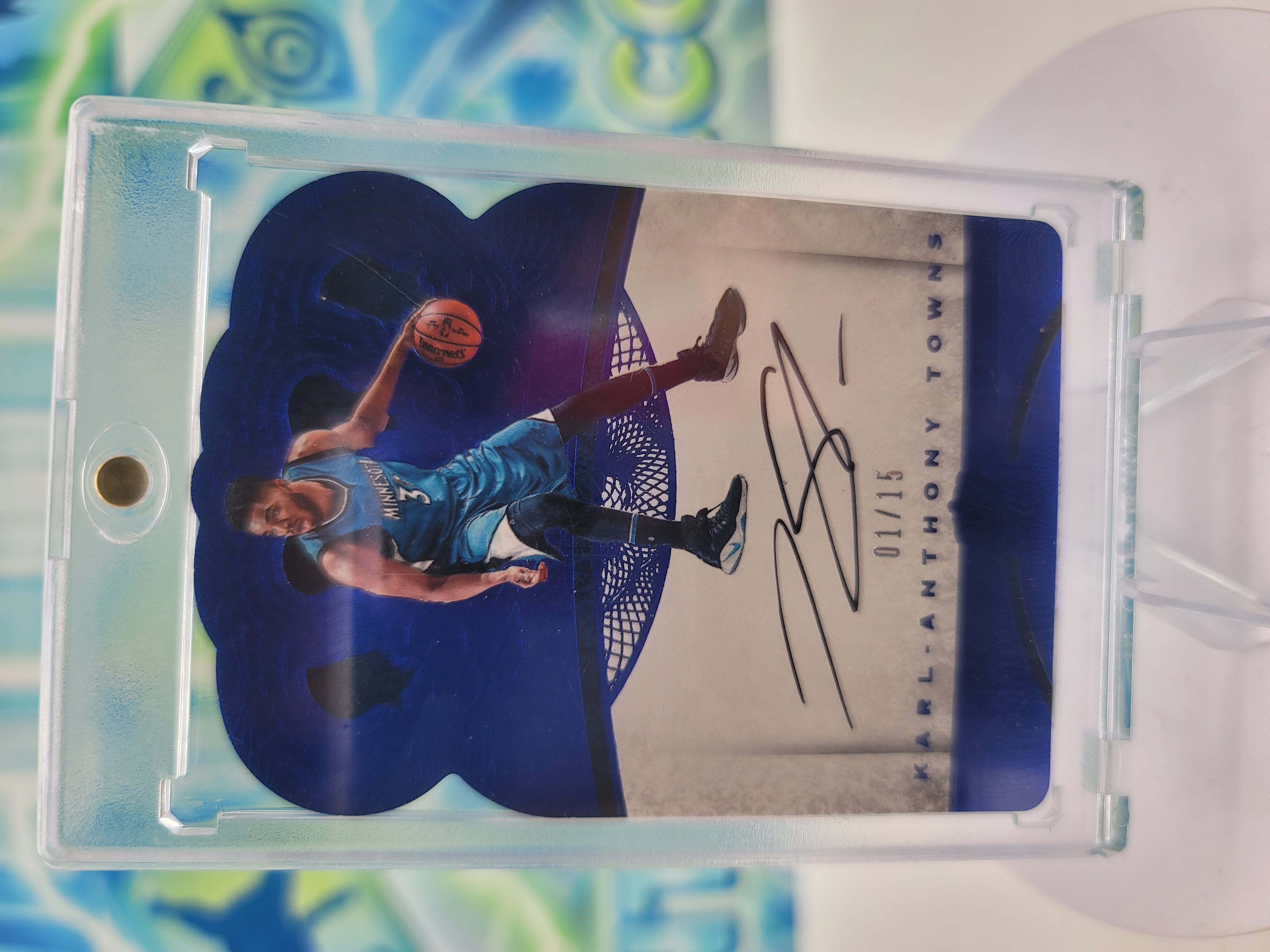2017 Panini Preferred Karl-Anthony Towns — 2017 Panini Preferred Crown Royale Die-Cut Auto Karl-Anthony Towns Autograph #1 of 15