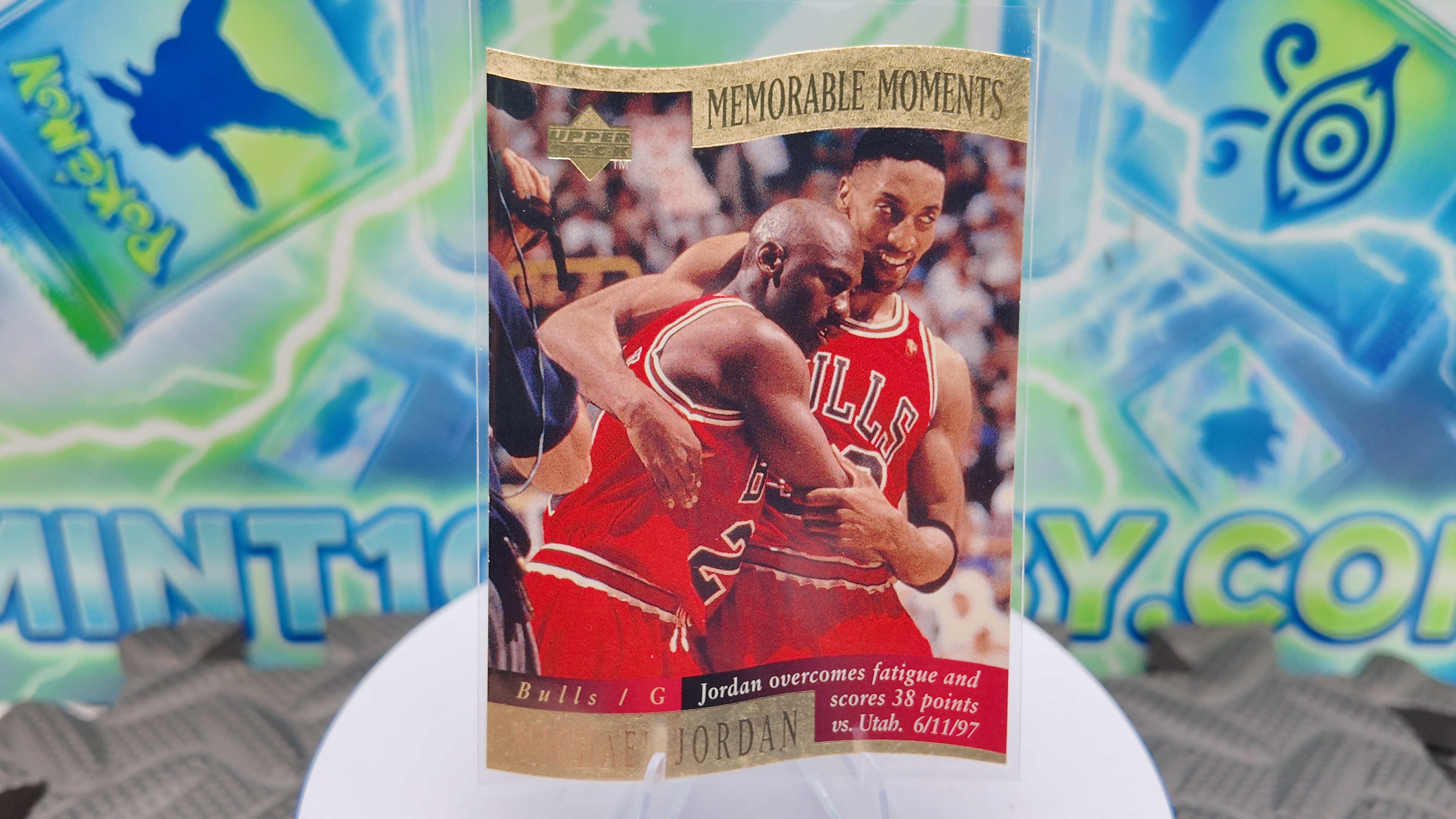 1998 Upper Deck Michael Jordan — 1998 Upper Deck Memorable Moments Die-Cut Michael Jordan
