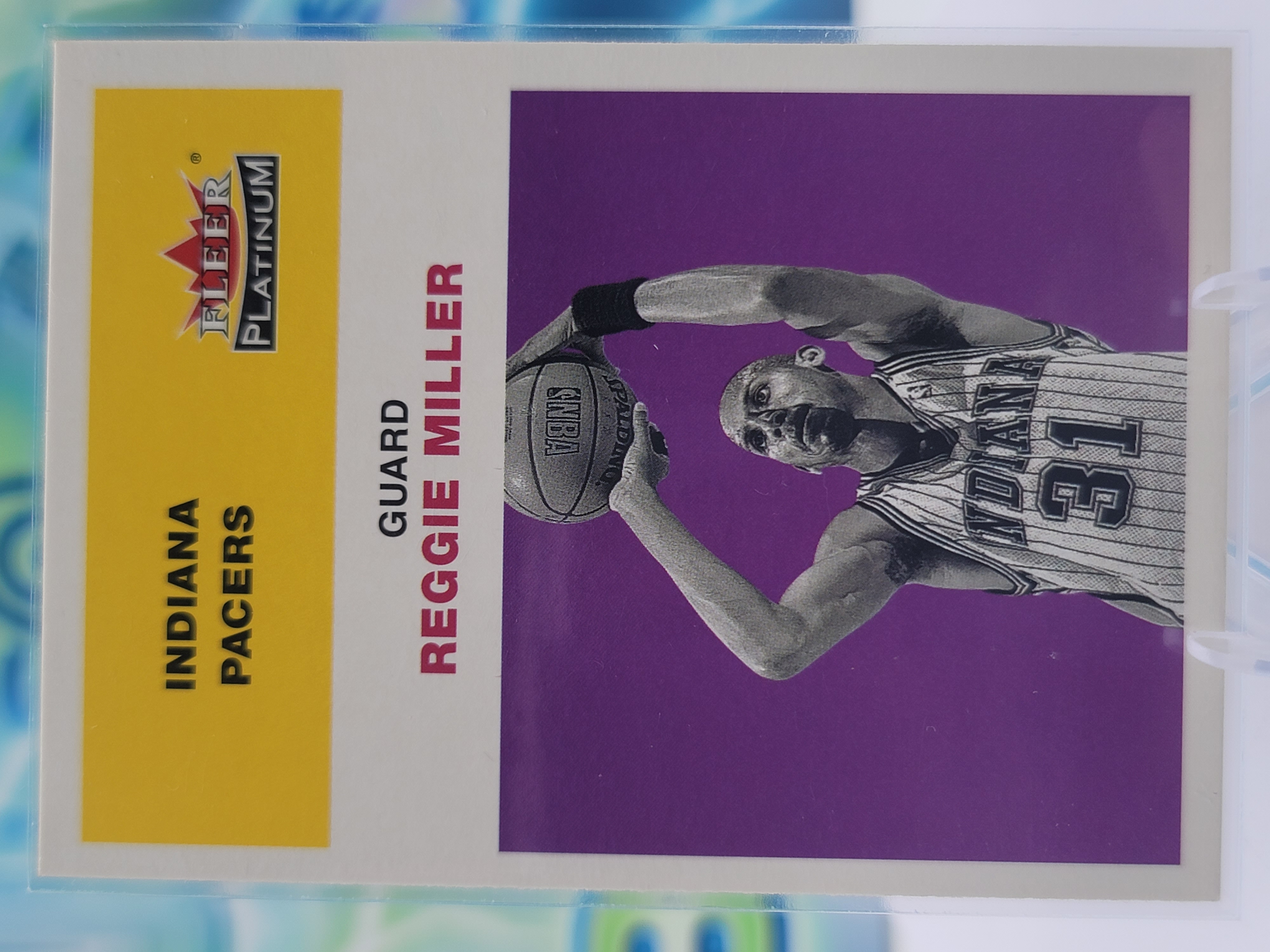 2002 Fleer Platinum Reggie Miller — 2002 Fleer Platinum Reggie Miller