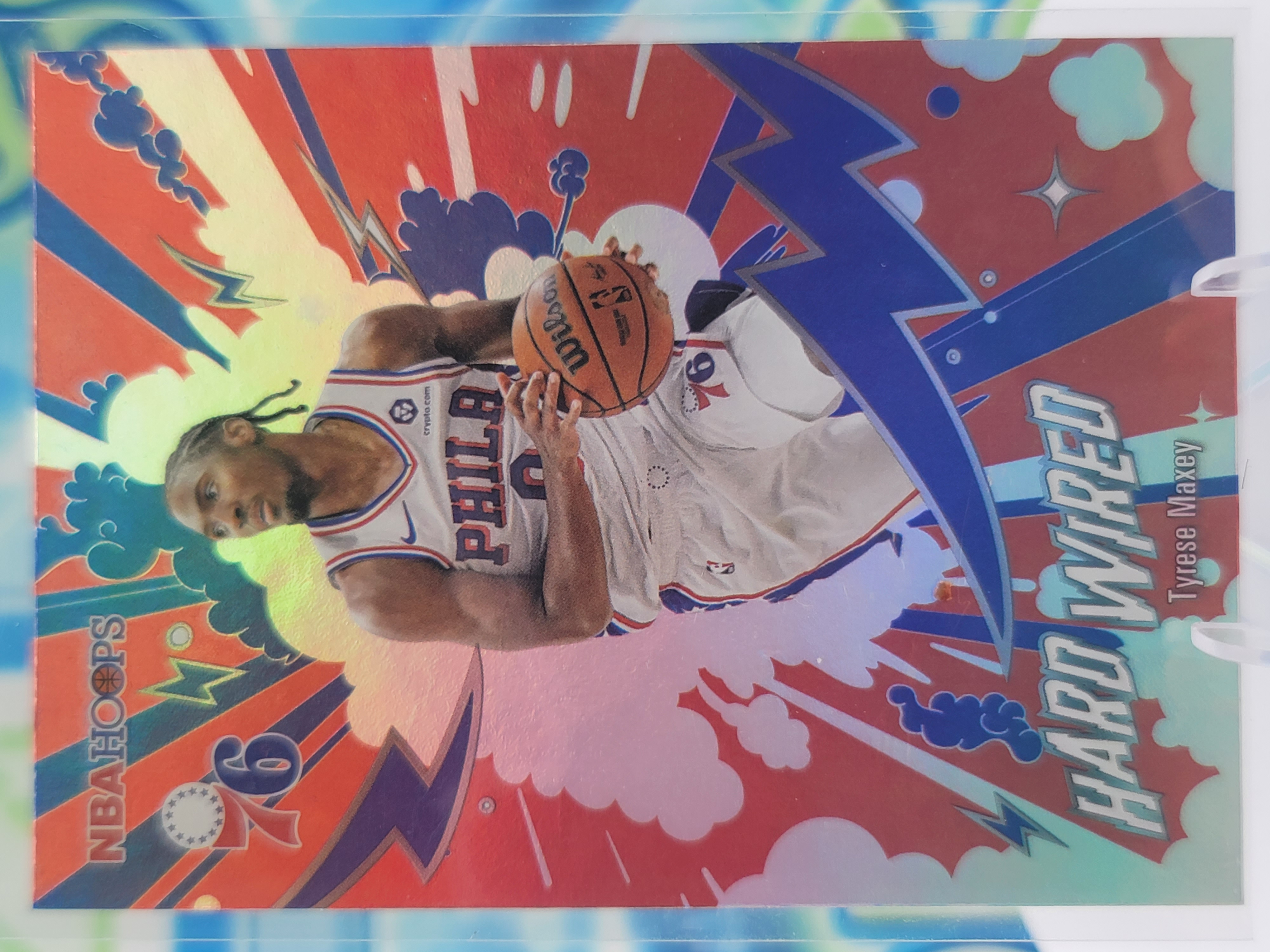 2026 Topps NBA Hoops Tyrese Maxey — 2026 Topps NBA Hoops Hard Wired Tyrese Maxey