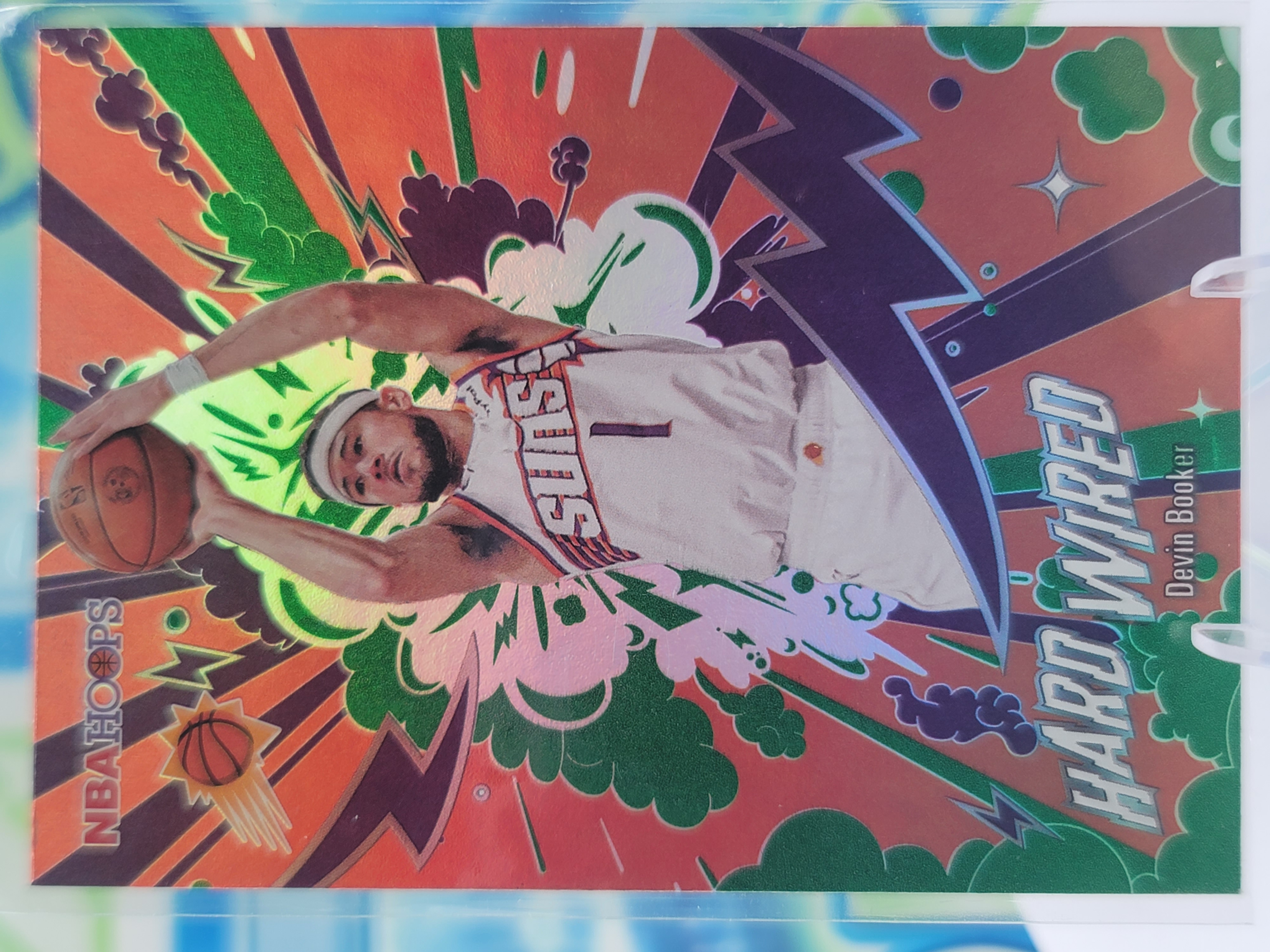 2026 Topps NBA Hoops Devin Booker — 2026 Topps NBA Hoops Green Hard Wired Devin Booker