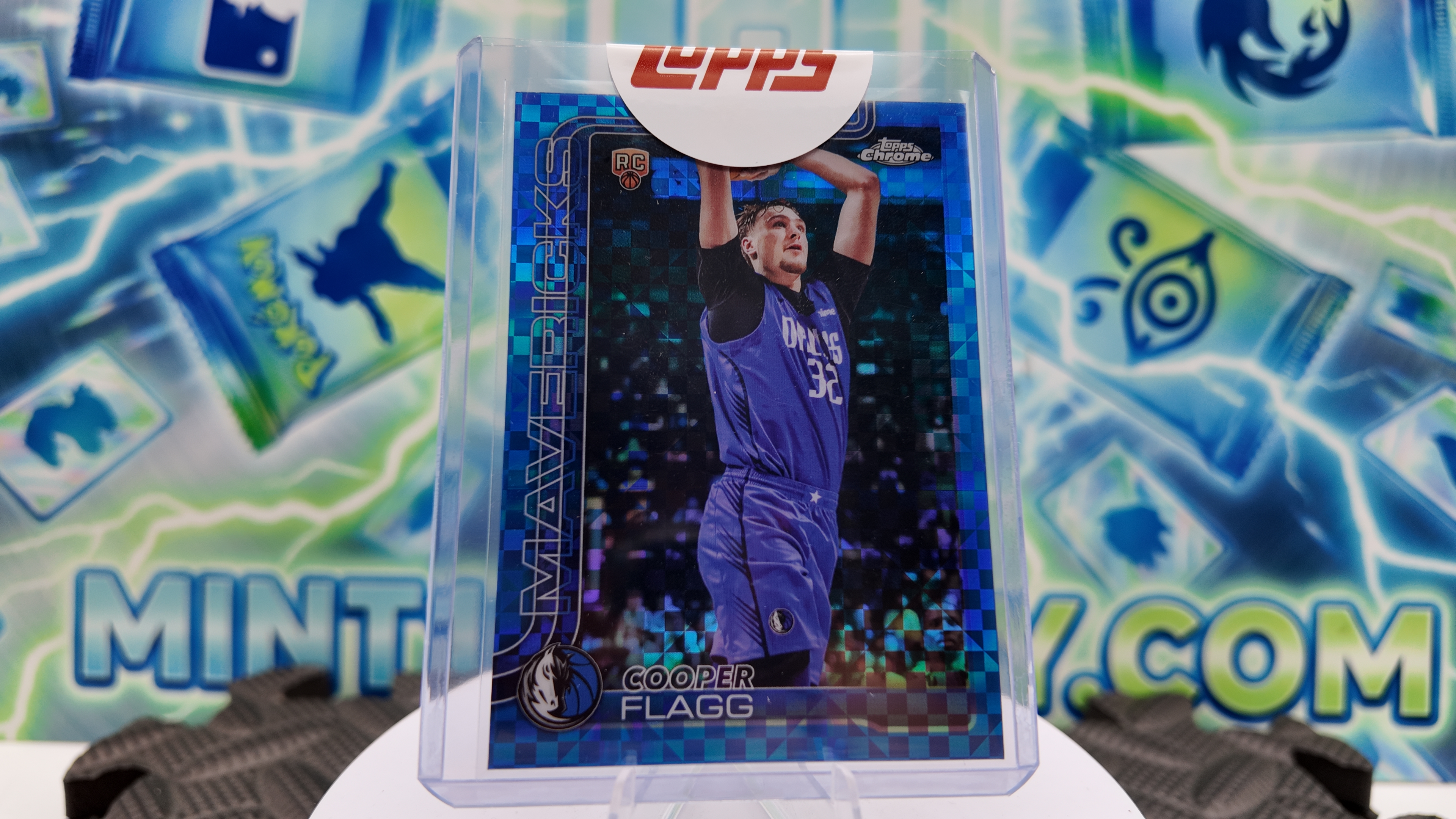 2025 Topps Topps Chrome Cooper Flagg — 2025 Topps Chrome Blue X-Fractor Cooper Flagg Rookie Topps Sealed