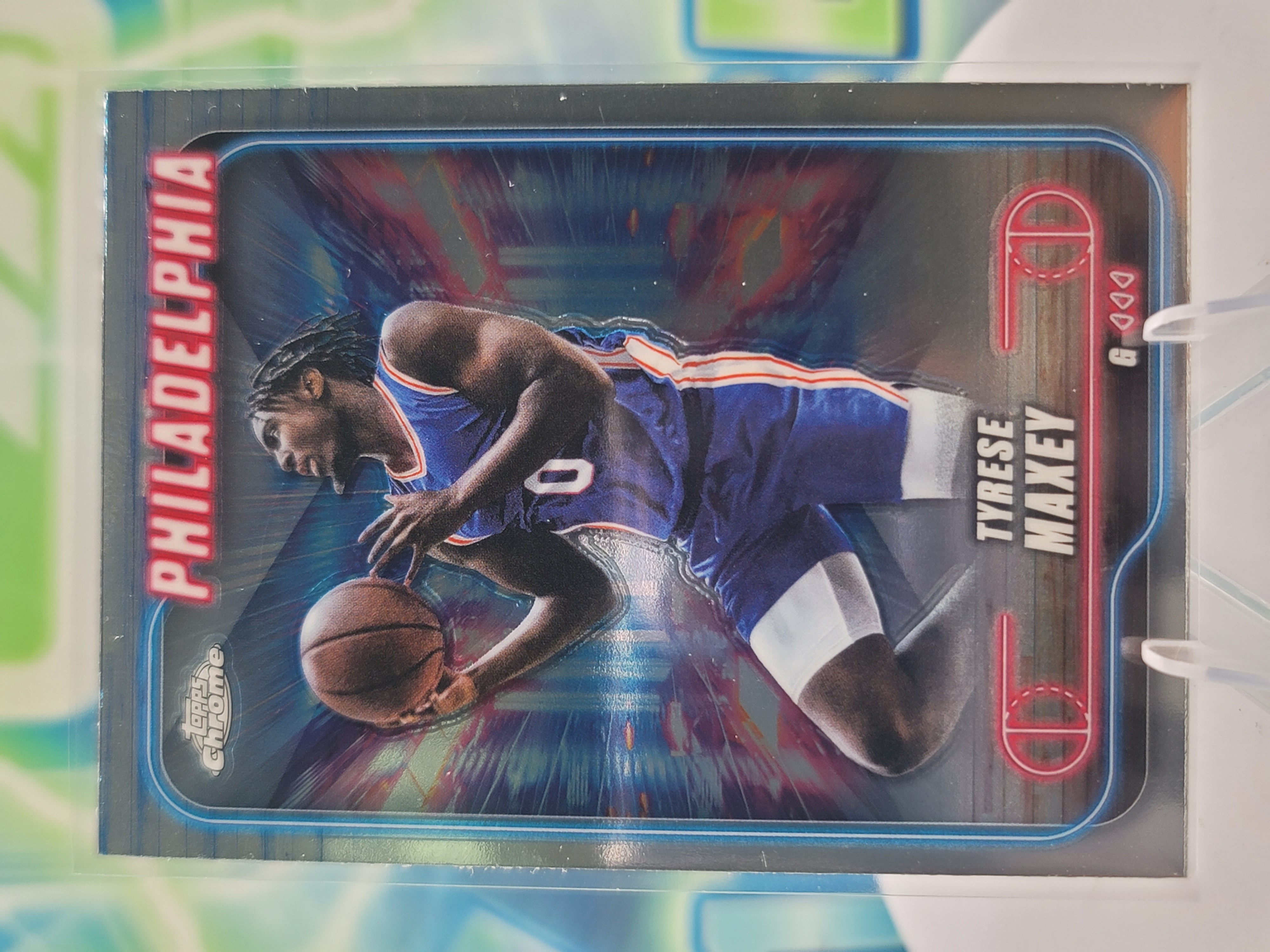 2025 Topps Topps Chrome Tyrese Maxey — 2025 Topps Topps Chrome Tyrese Maxey