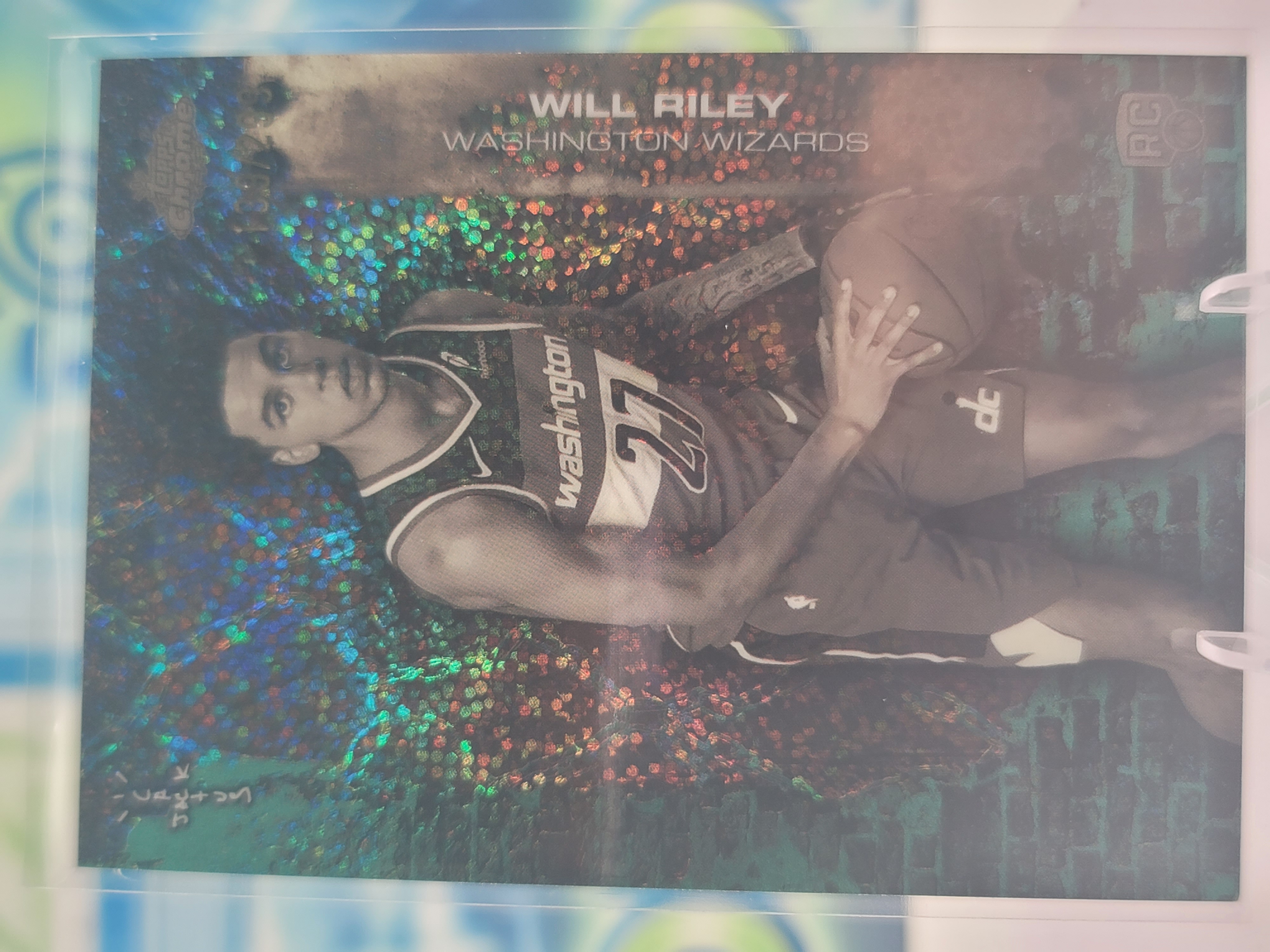 2026 Topps Chrome x Cactus Jack Will Riley — 2026 Topps Chrome x Cactus Jack Teal Speakle Refractor Will Riley Rookie #139 of 299