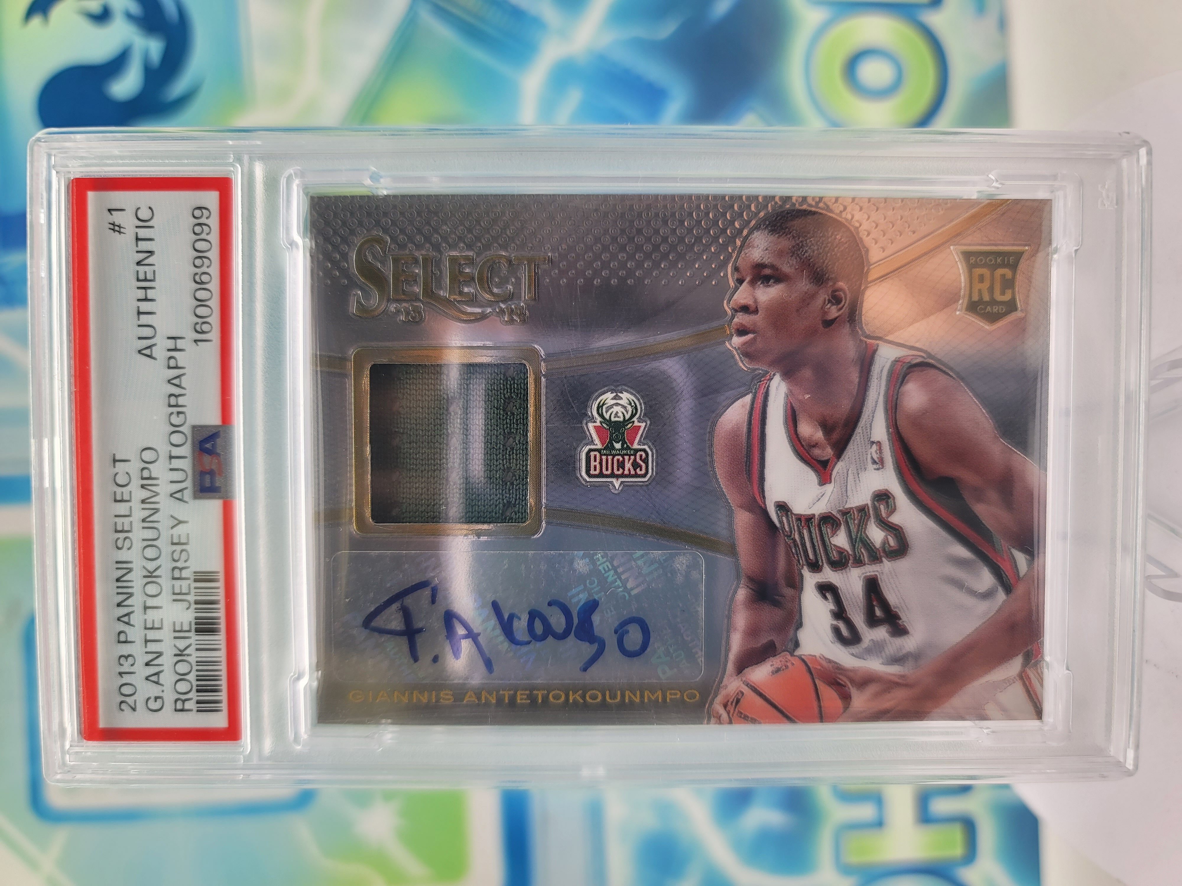 2013 Panini Select Giannis Antetokounmpo — 2013 Panini Select Giannis Antetokounmpo RPA PSA Authentic