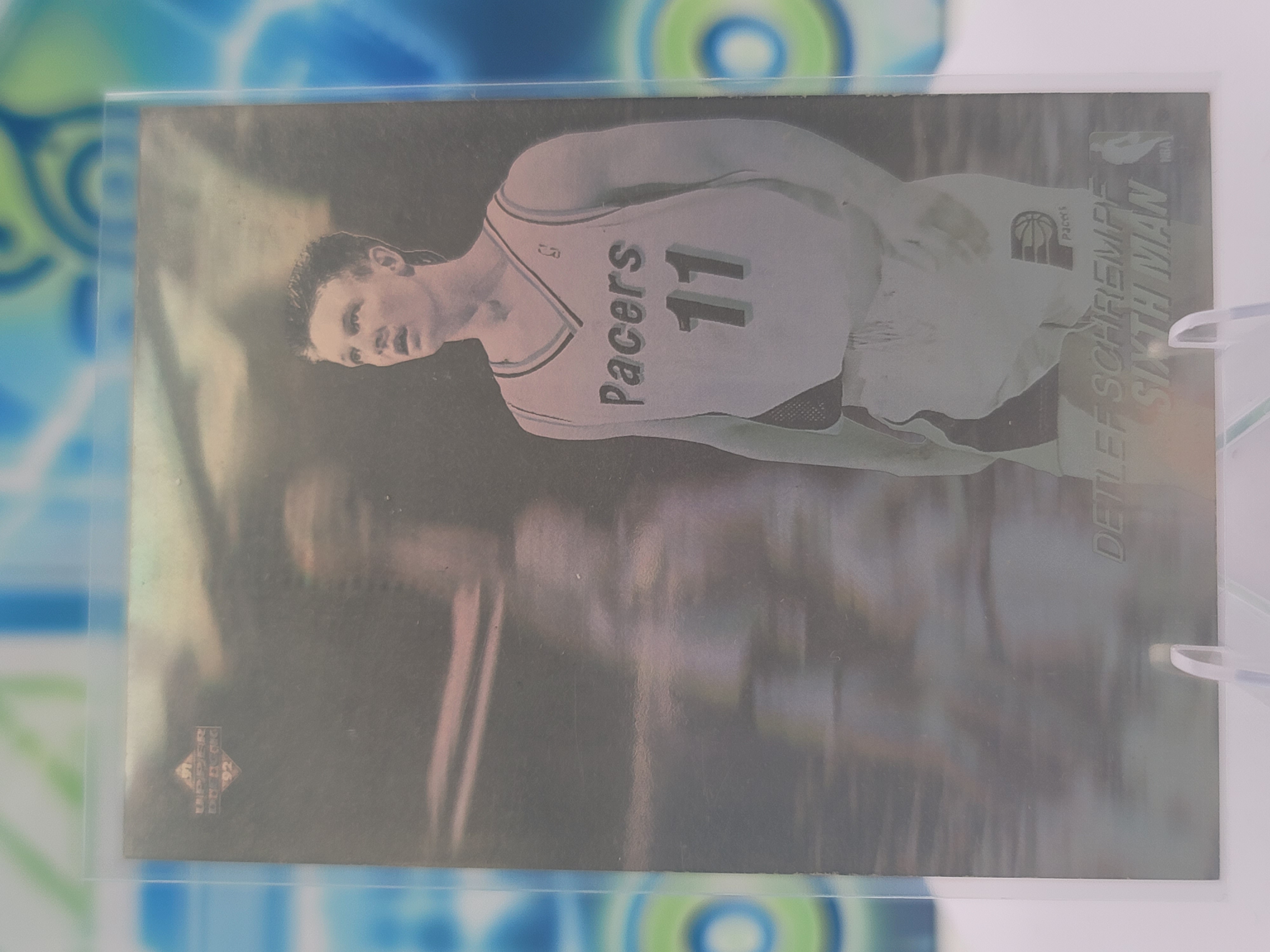 1991 Upper Deck Detlef Schrempf — 1991 Upper Deck Sixth Man Hologram Detlef Schrempf