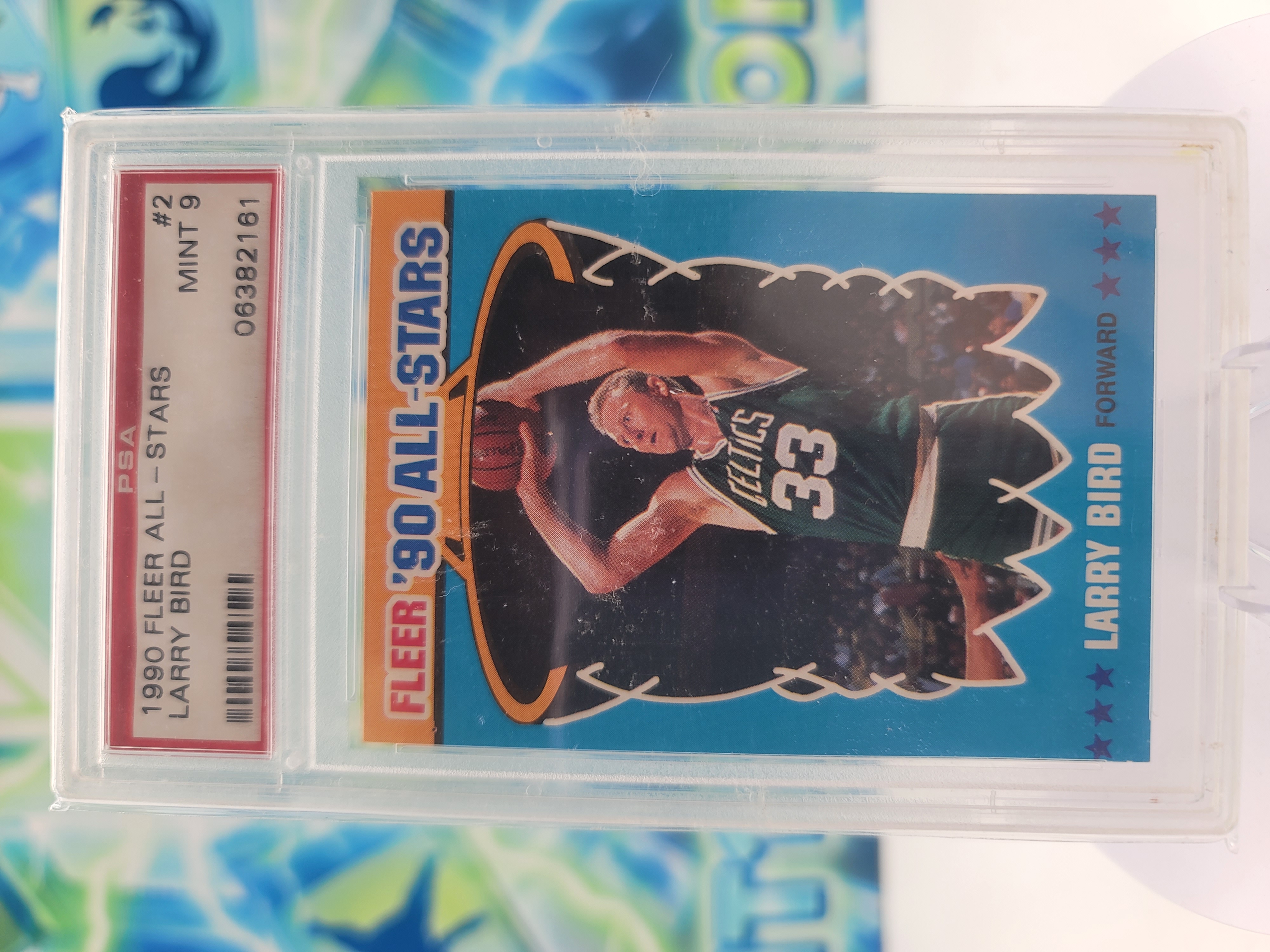 1990 Fleer Larry Bird — 1990 Fleer All-Stars Larry Bird PSA 9.0