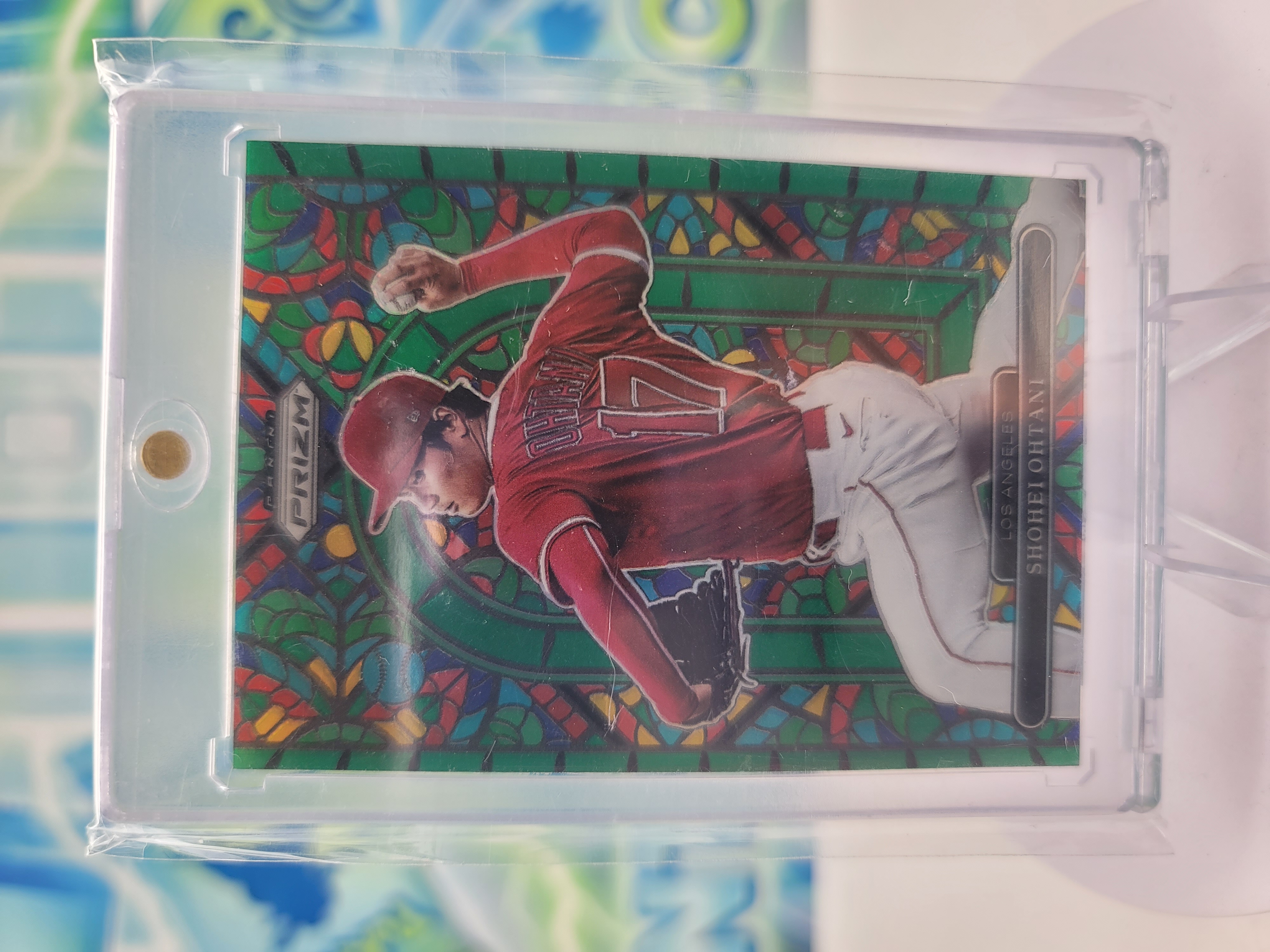 2022 Panini Prizm Shohei Ohtani — 2022 Panini Prizm Stained Glass Shohei Ohtani