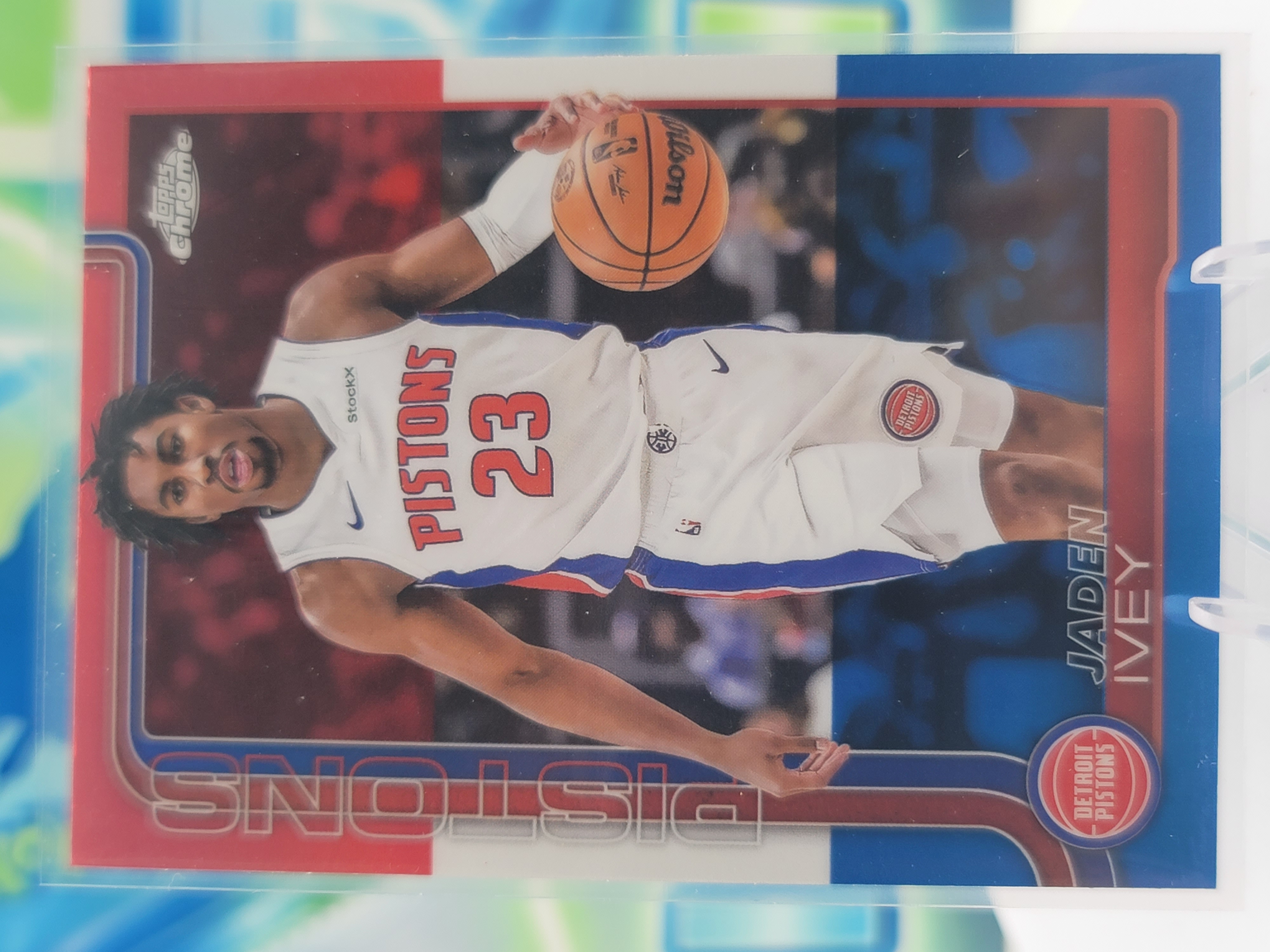 2025 Topps Topps Chrome Jaden Ivey — 2025 Topps Topps Chrome Red White Blue Jaden Ivey