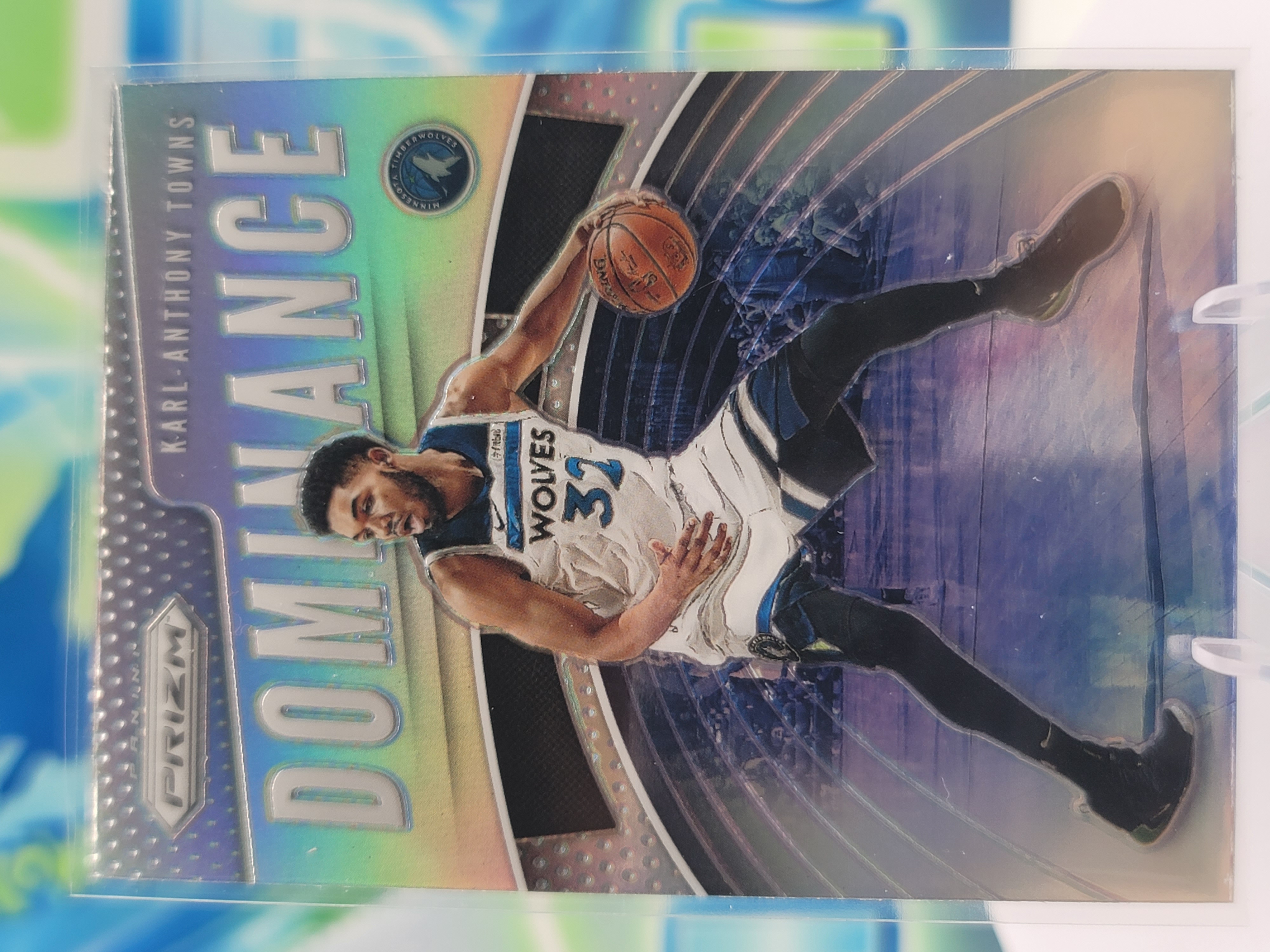 2020 Panini Prizm Karl-Anthony Towns — 2020 Panini Prizm Dominance Silver Prizm Karl-Anthony Towns