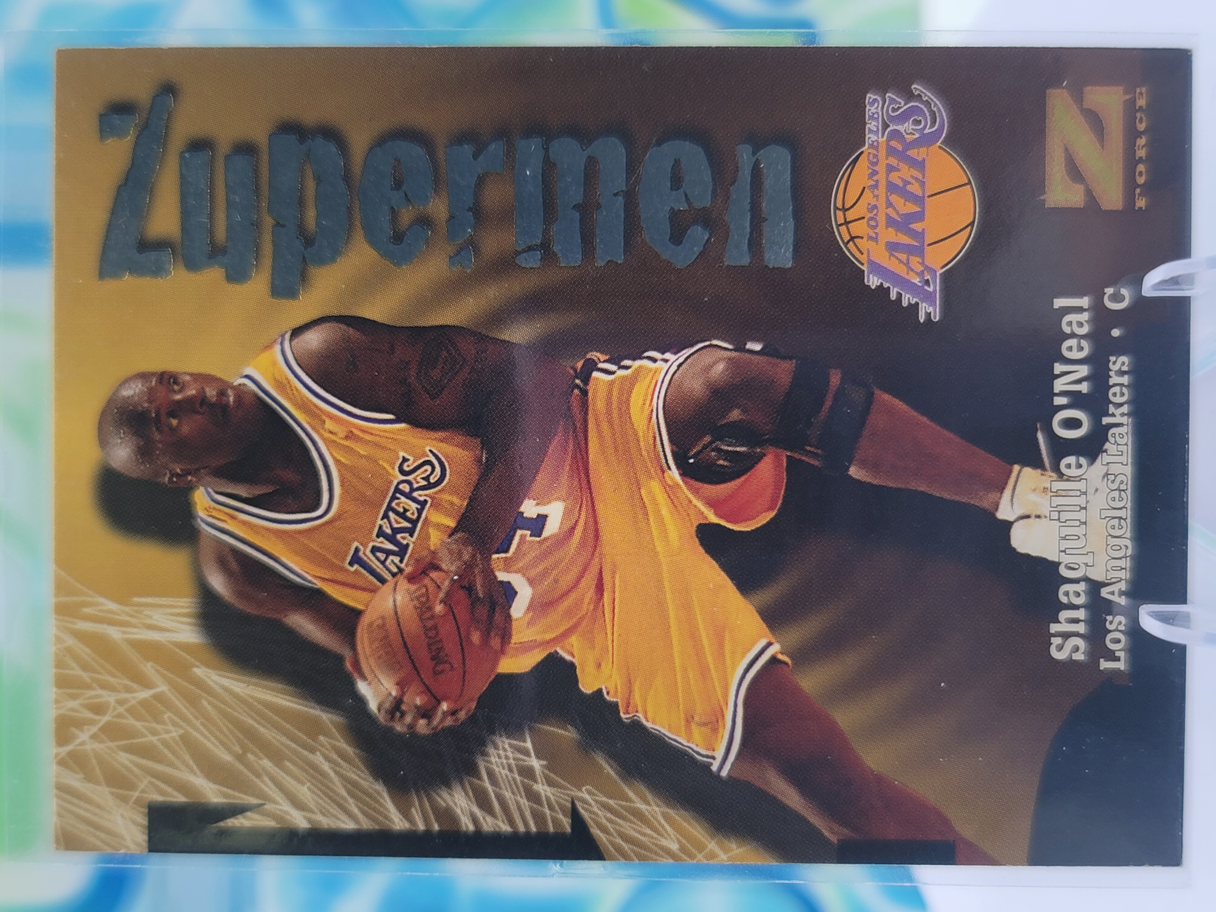 1998 Skybox Z-Force Shaquille O'Neal — 1998 Skybox Z-Force Zupermen Shaquille O'Neal