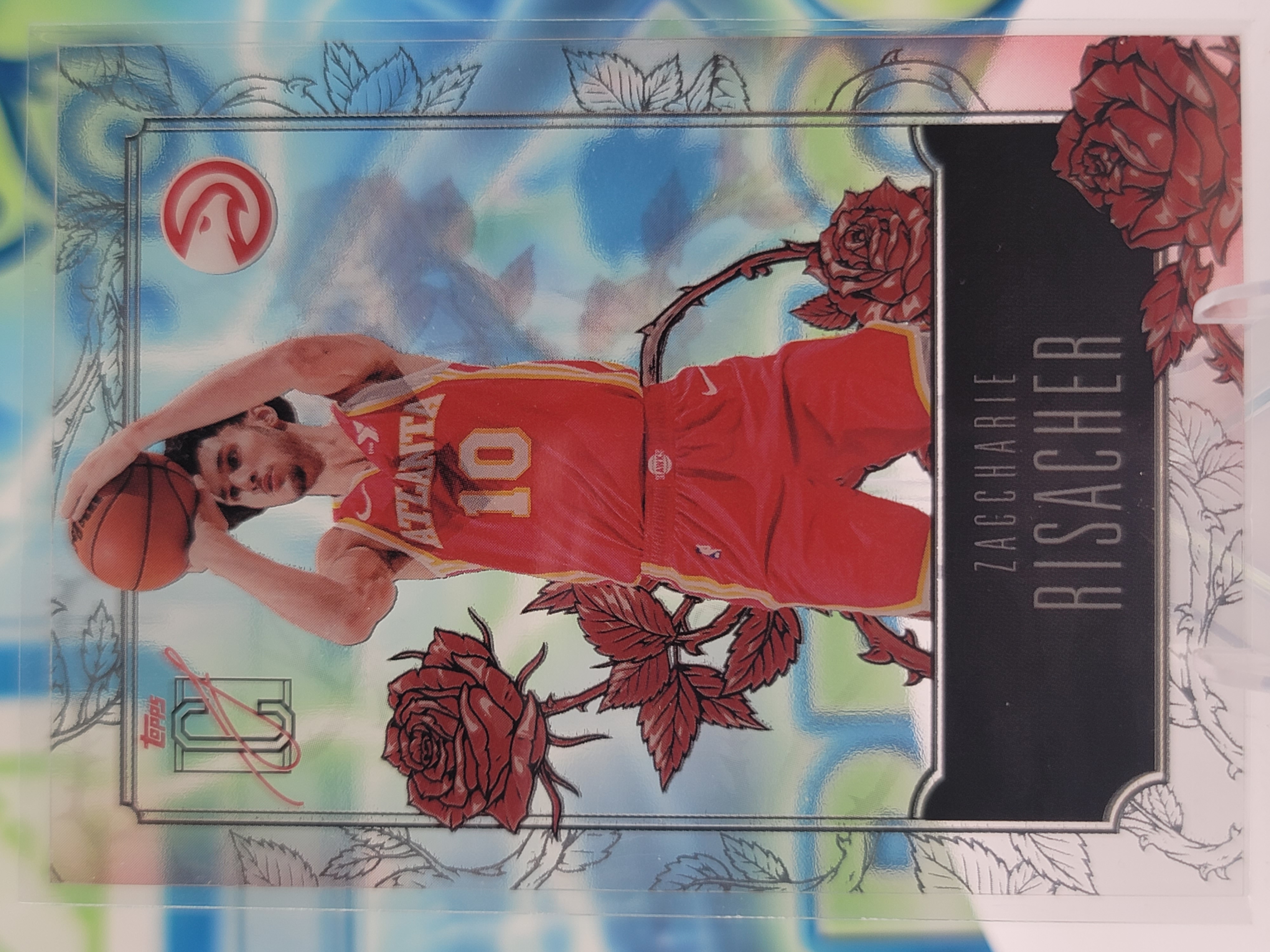 2026 Topps Signature Class Zaccharie Risacher — 2026 Topps Signature Class Roses Acetate Zaccharie Risacher