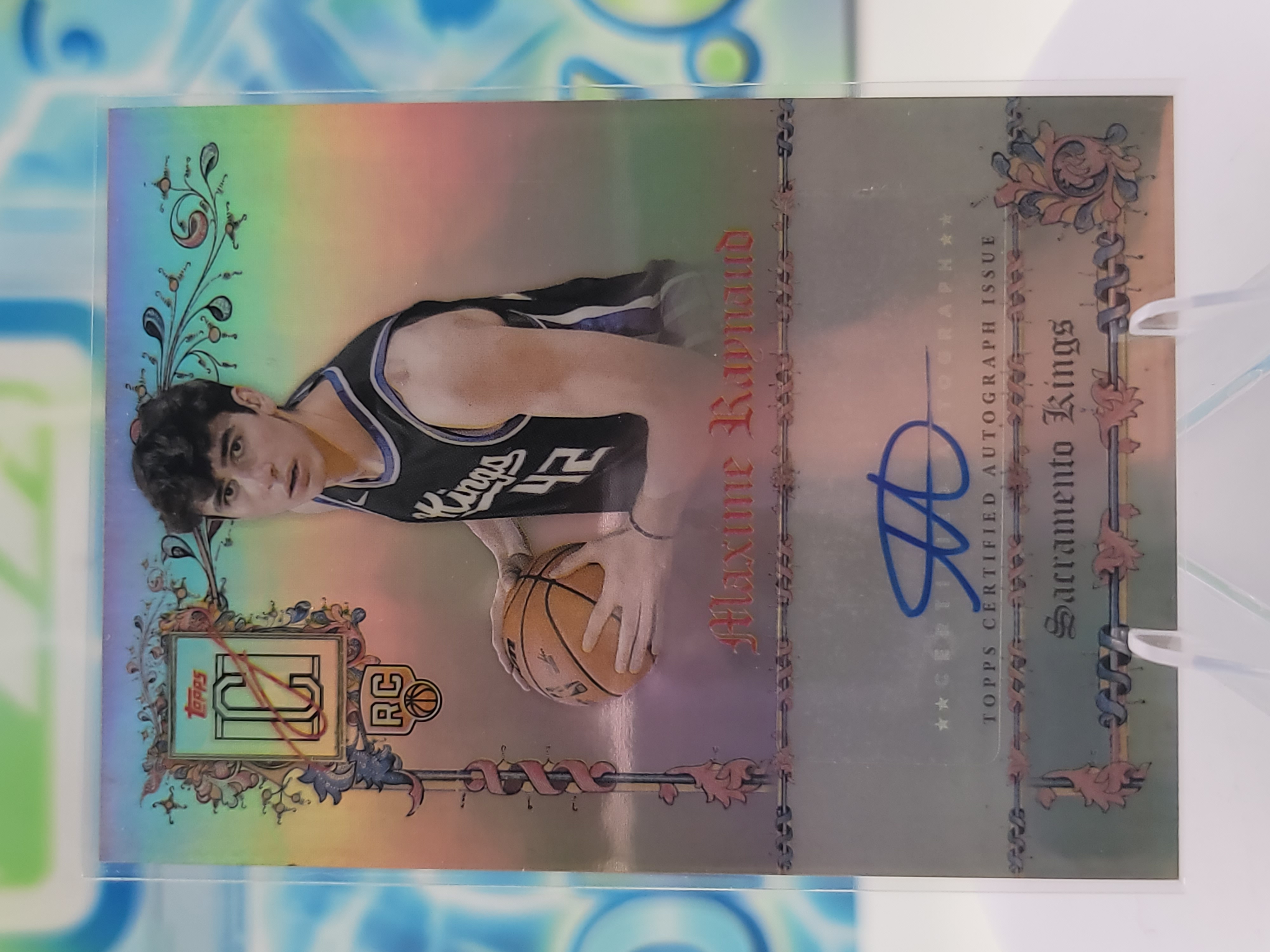 2026 Topps Signature Class Maxime Raynaud — 2026 Topps Signature Class Chrome Manuscripts Refractor Maxime Raynaud Rookie Autograph