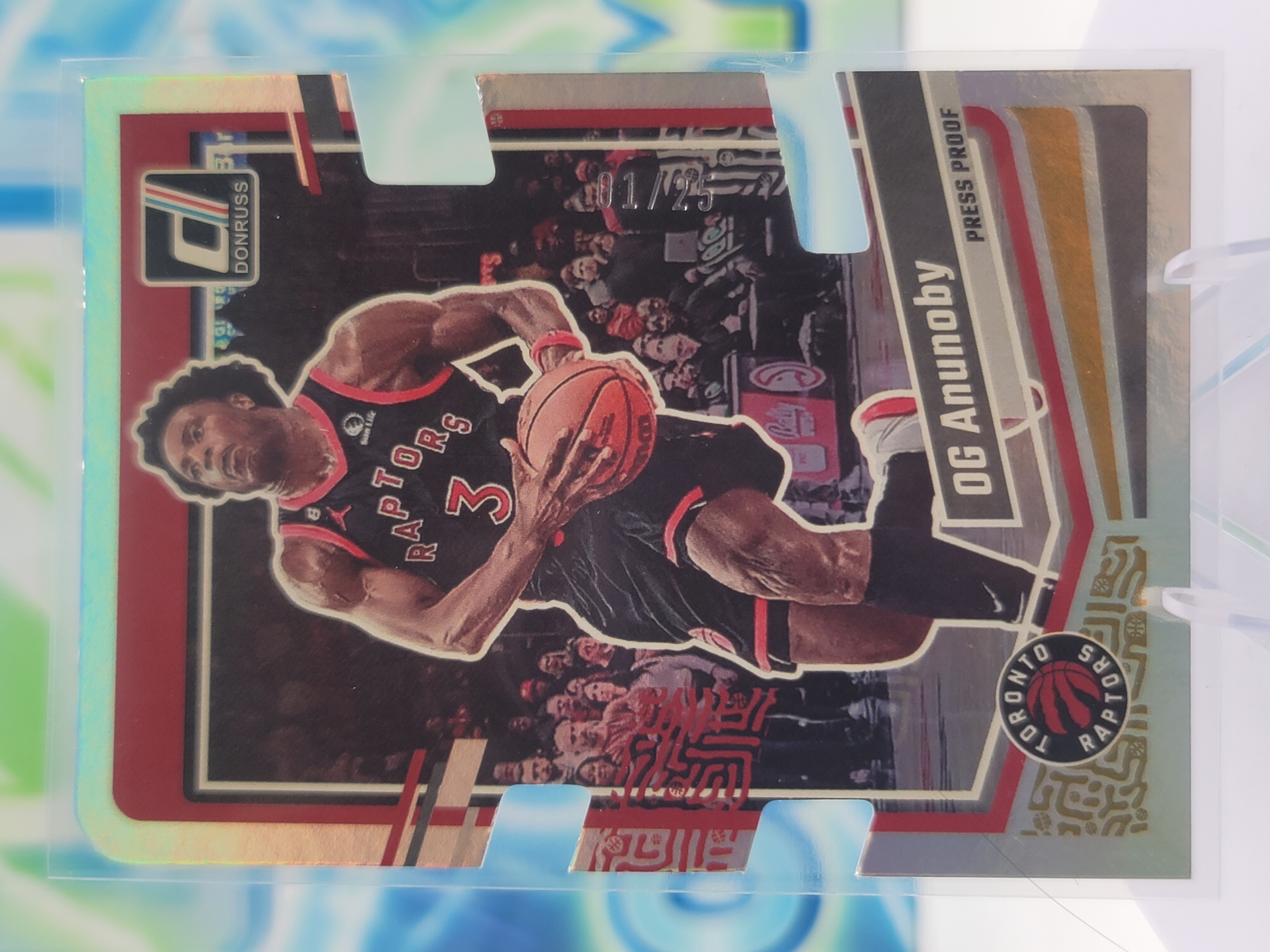 2024 Panini Donruss OG Anunoby — 2024 Panini Donruss Gold Die-Cut Press Proof OG Anunoby #1 of 25
