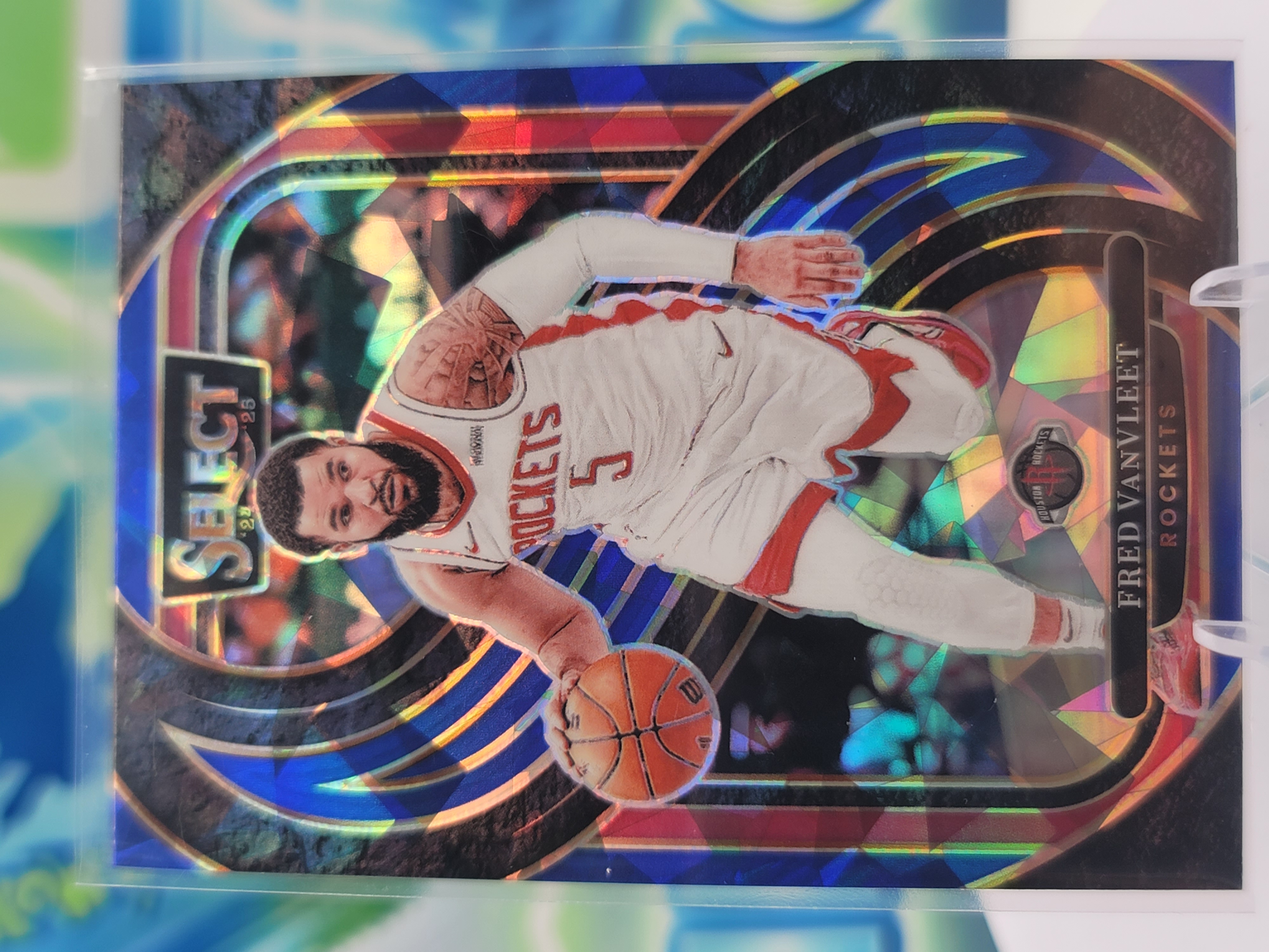 2025 Panini Select Fred VanVleet — 2025 Panini Select Premier Level Cracked Ice Blue Fred VanVleet