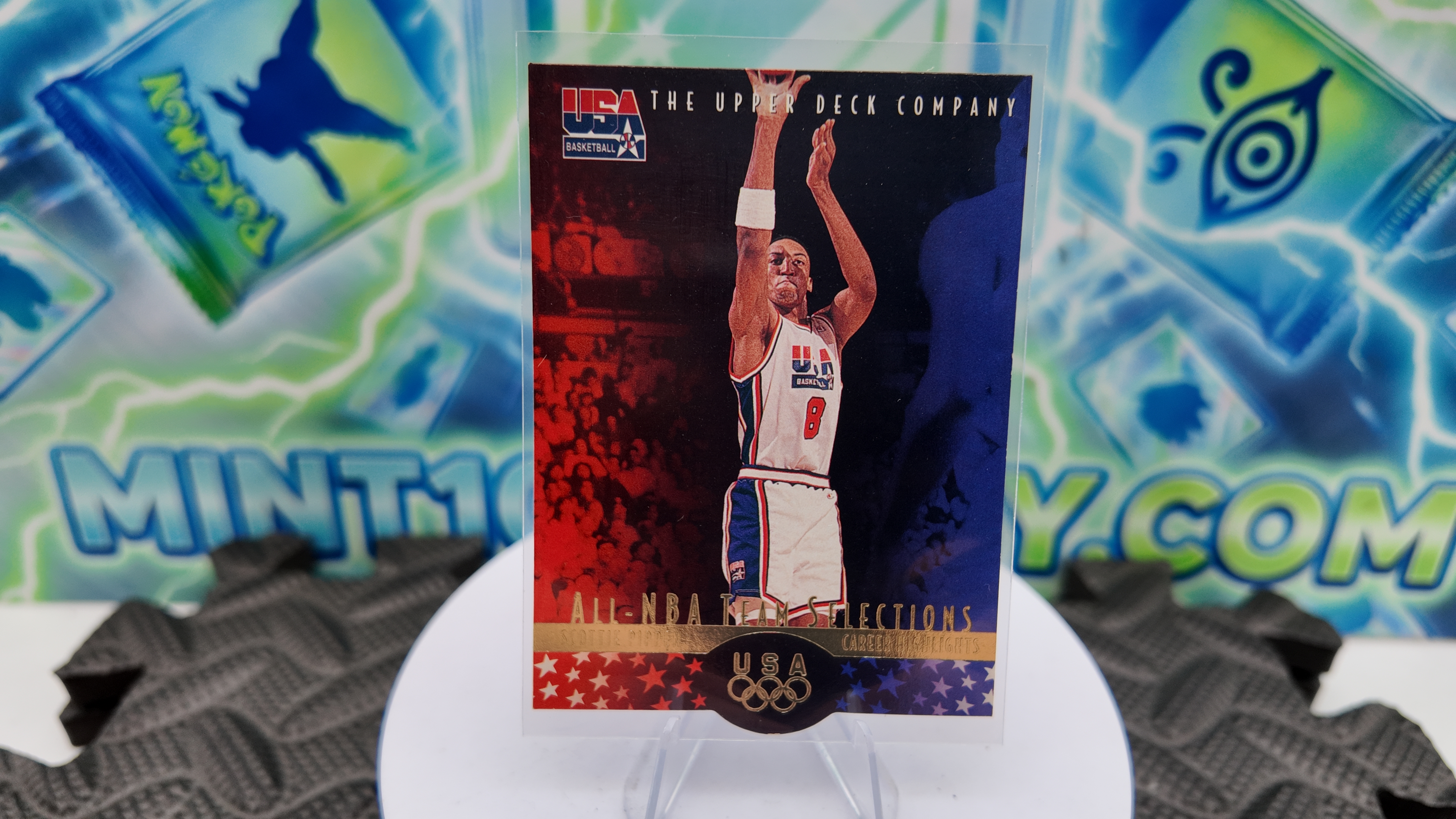 1996 Upper Deck Scottie Pippen — 1996 Upper Deck USA Basketball All-NBA Team Selections Scottie Pippen