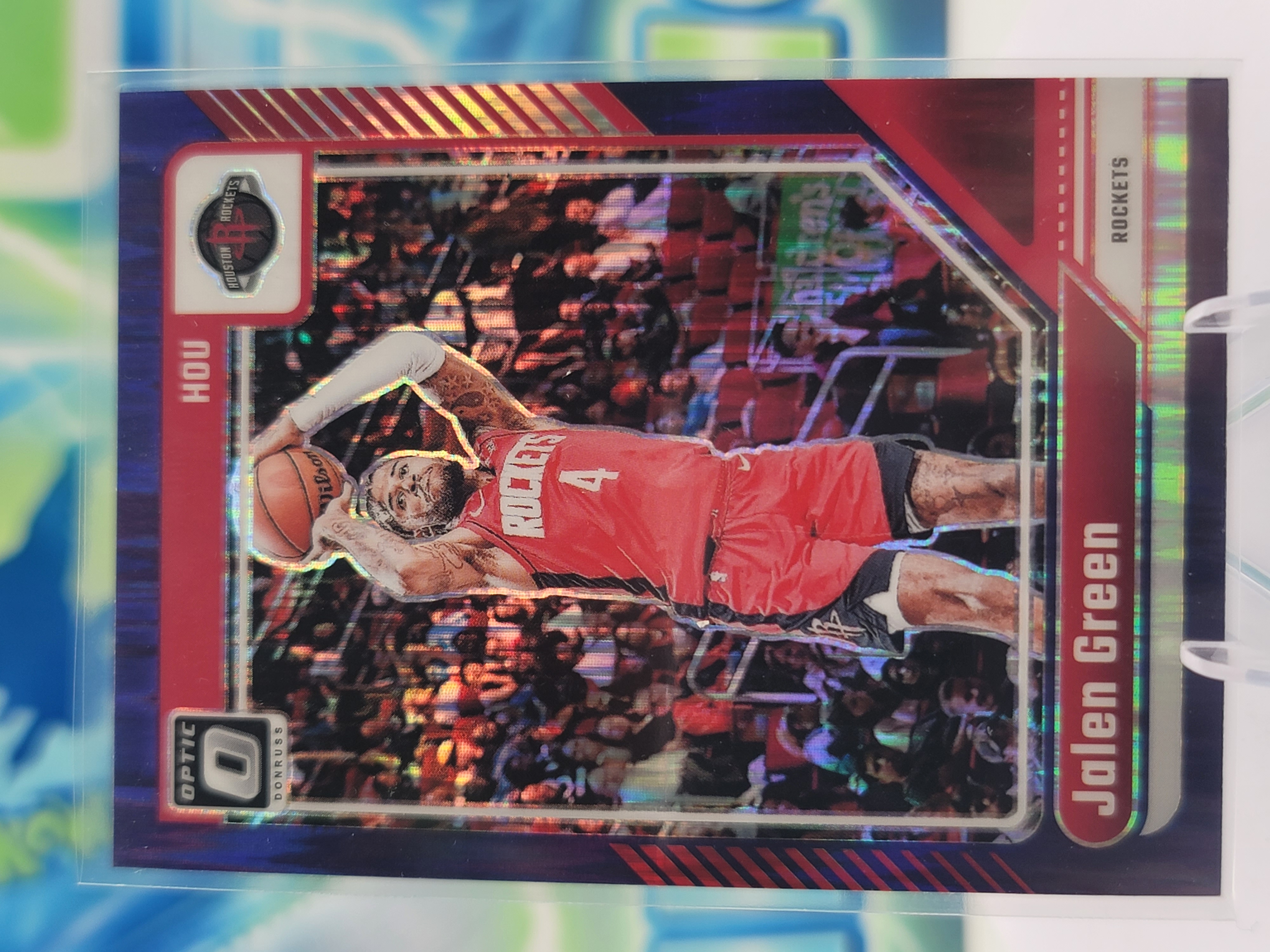 2025 Panini Donruss Optic Jalen Green — 2025 Panini Donruss Optic Purple Shock Jalen Green