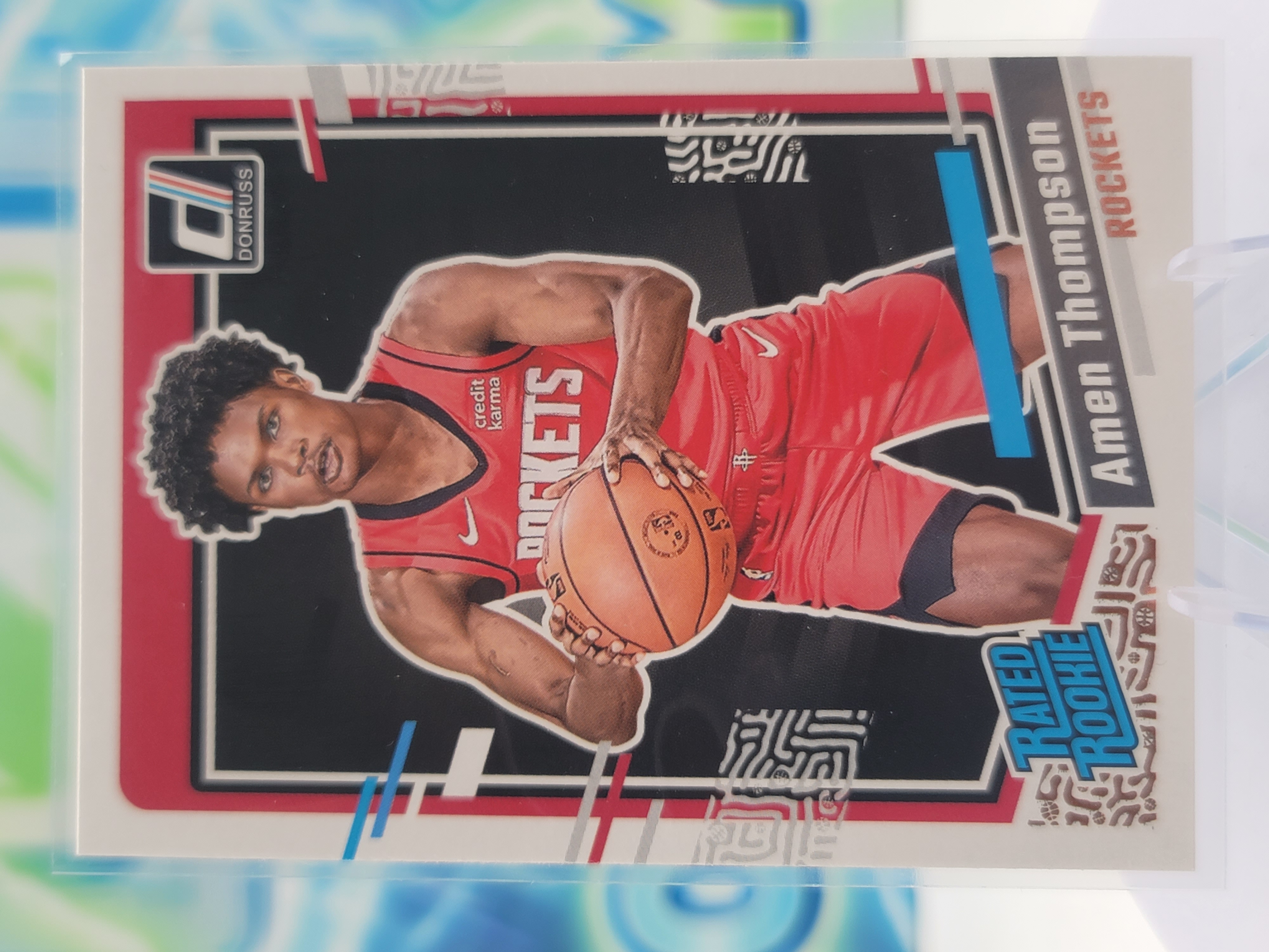 2024 Panini Donruss Amen Thompson — 2024 Panini Donruss Rated Rookie Amen Thompson Rookie