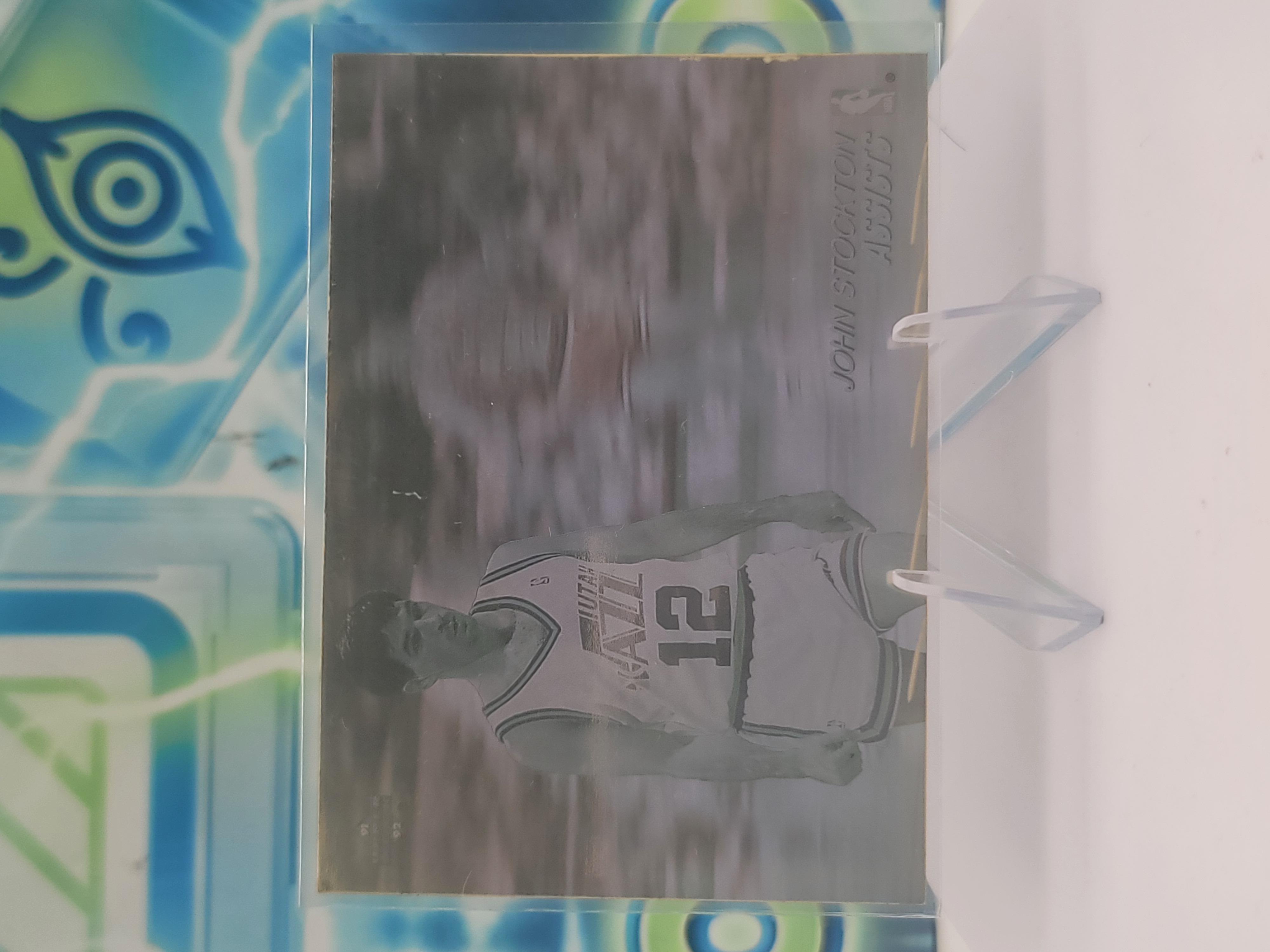 1991 Upper Deck John Stockton — 1991 Upper Deck Assists Hologram John Stockton