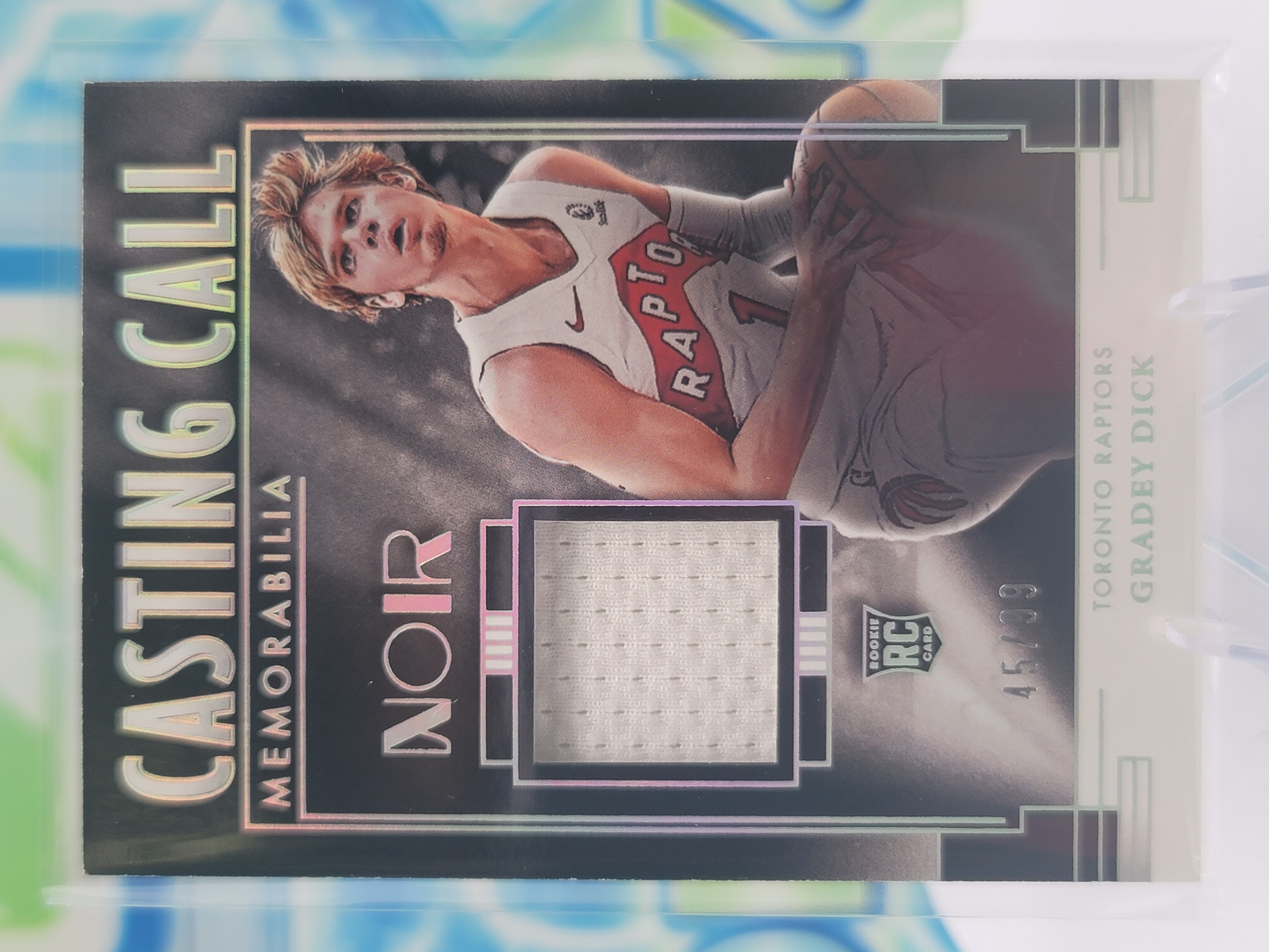 2024 Panini Noir Gradey Dick — 2024 Panini Noir Casting Call Patch Gradey Dick Rookie Patch #45 of 99