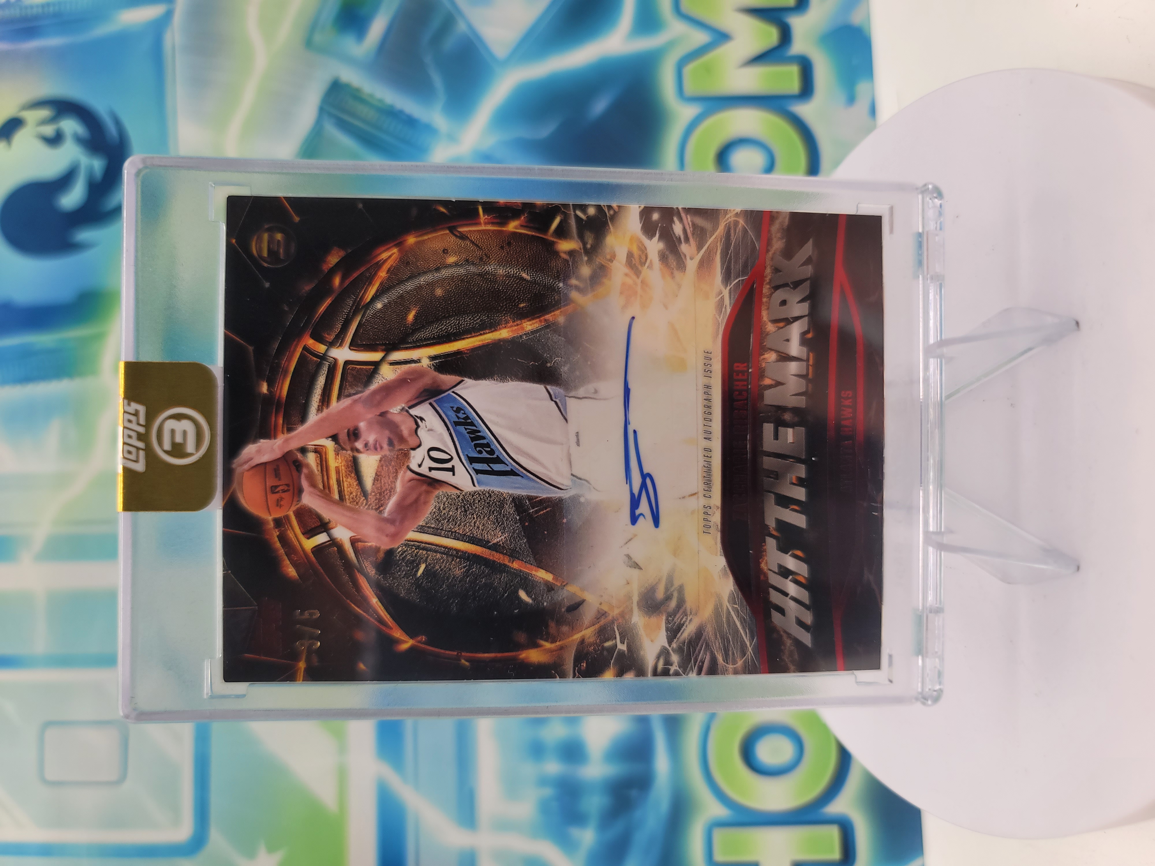 2026 Topps 3 Zaccharie Risacher — 2026 Topps 3 Hit The Mark Zaccharie Risacher Autograph #3 of 5