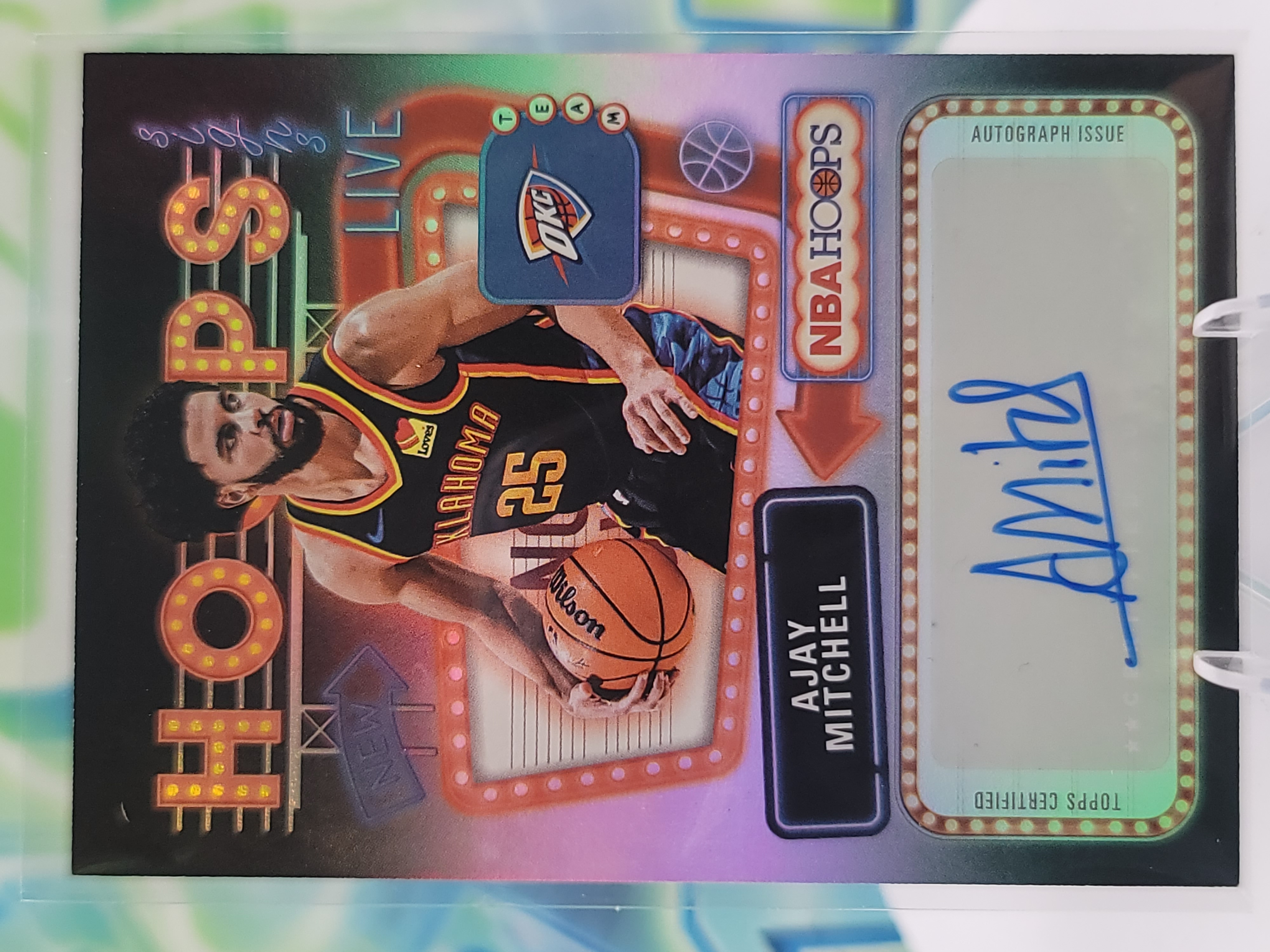 2026 Topps NBA Hoops Ajay Mitchell — 2026 Topps NBA Hoops Signs Ajay Mitchell Auto