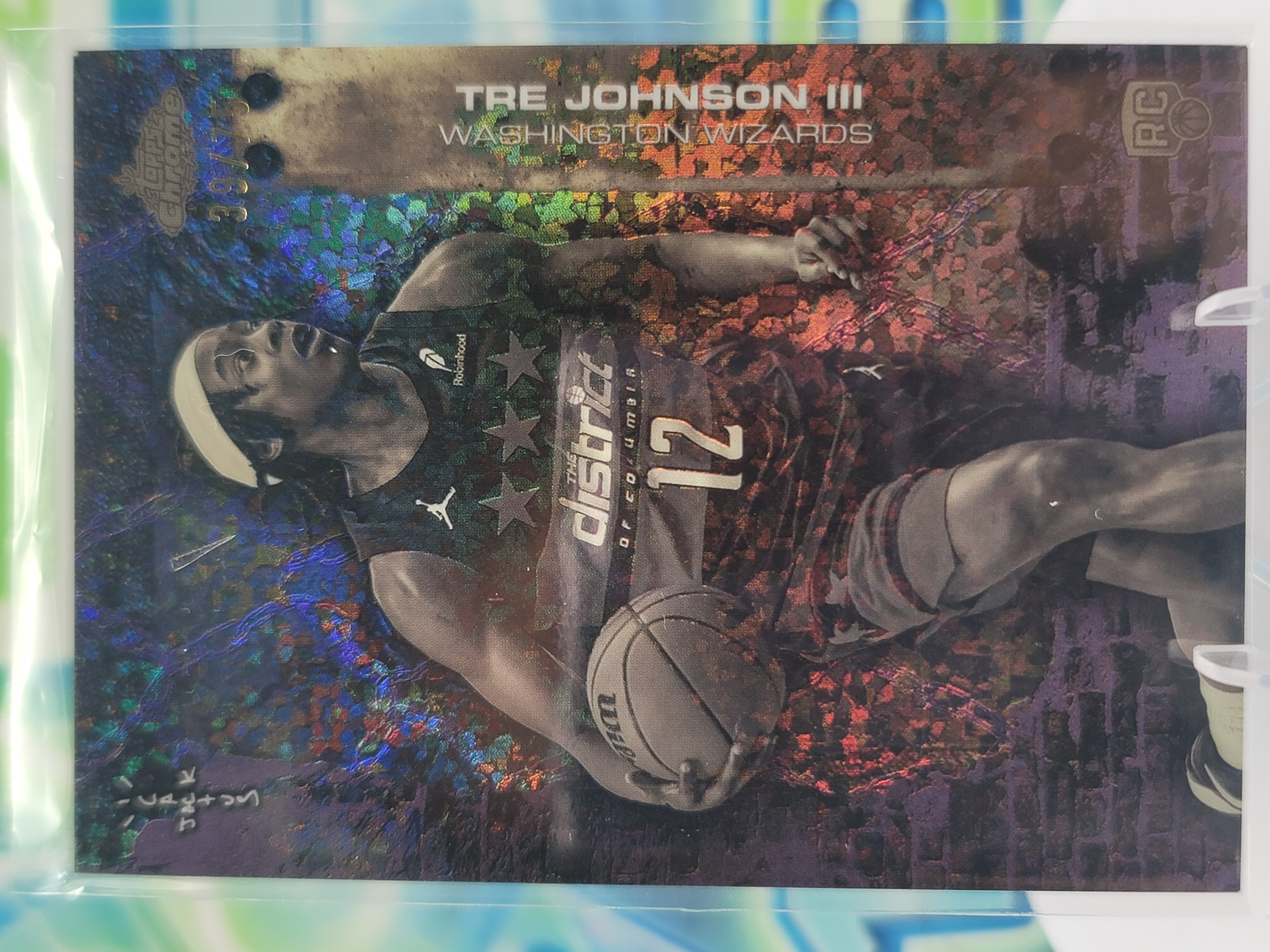 2026 Topps Chrome x Cactus Jack Tre Johnson III — 2026 Topps Chrome x Cactus Jack Purple Mini-DiamondTre Johnson III Rookie #39 of 75