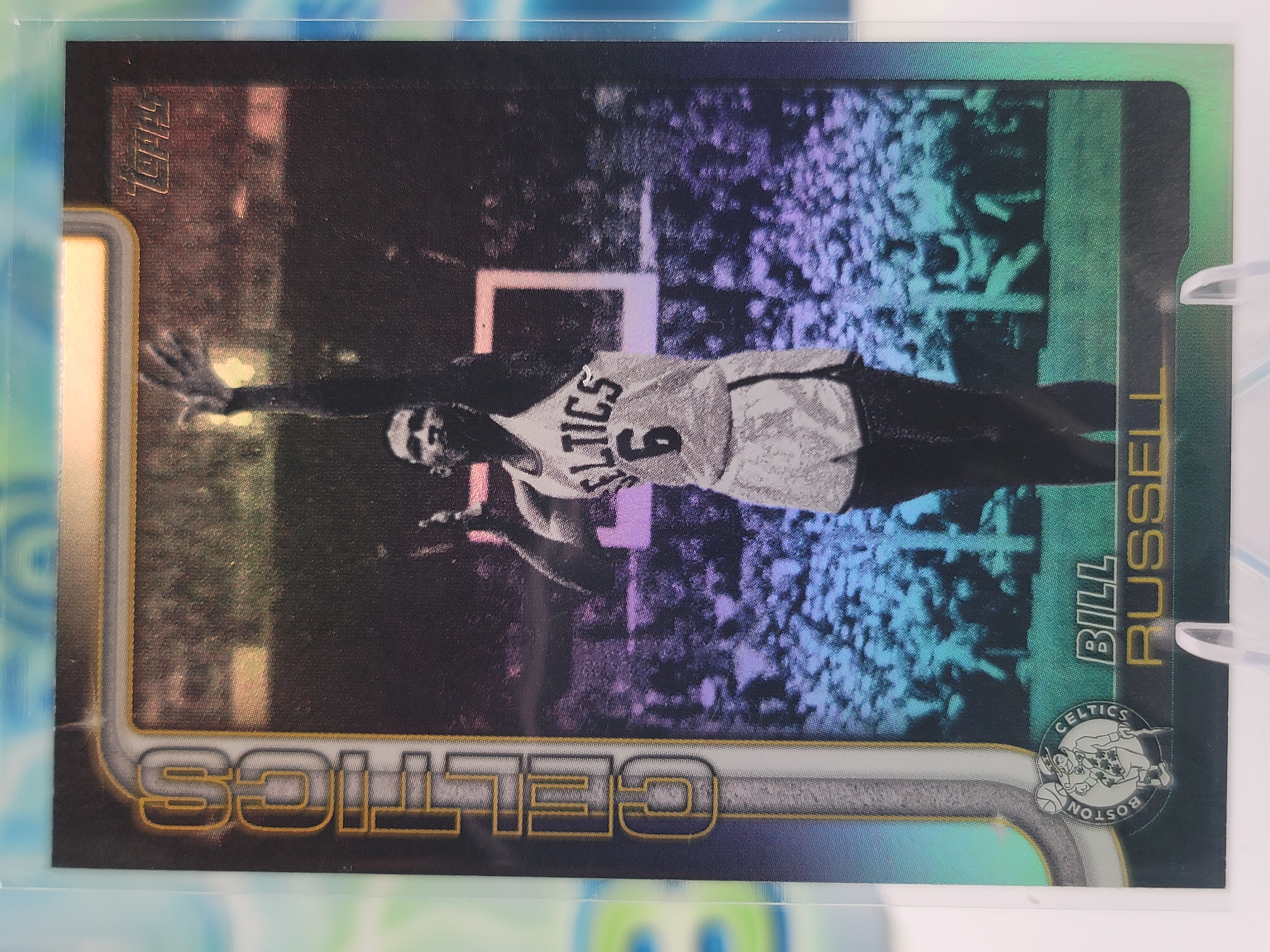 2025 Topps Topps Flagship Bill Russell — 2025 Topps Topps Flagship Blackout Bill Russell
