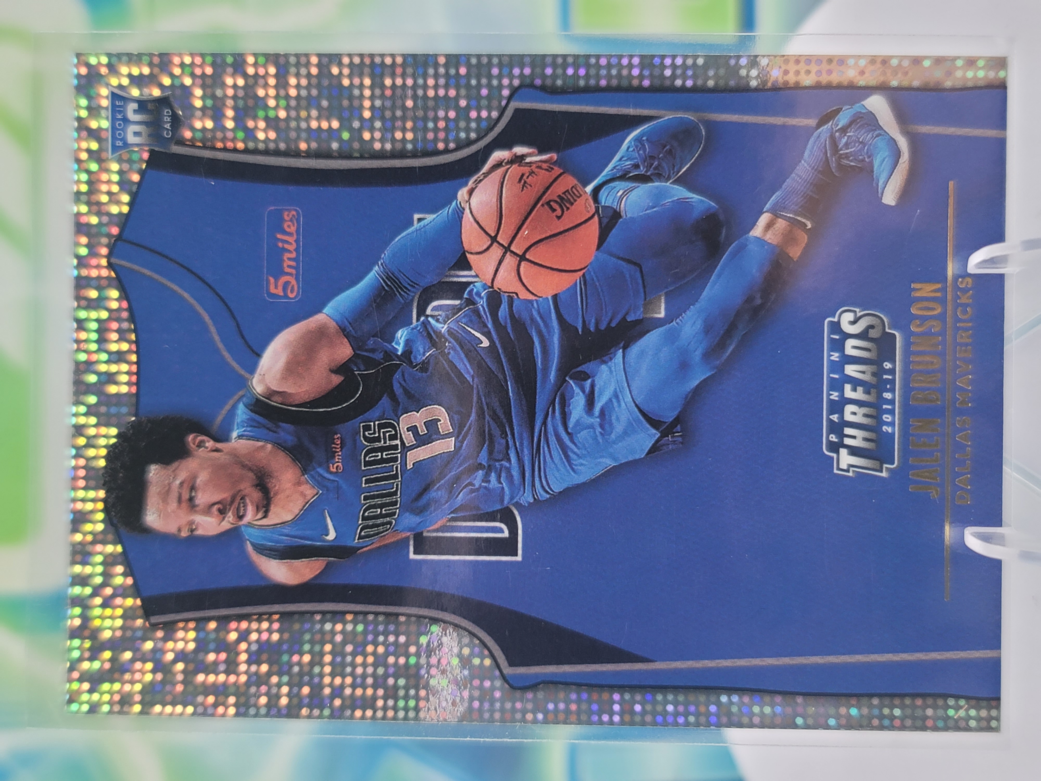 2019 Panini Threads Jalen Brunson — 2019 Panini Threads Rookies #164 Icon Dazzle Jalen Brunson Rookie