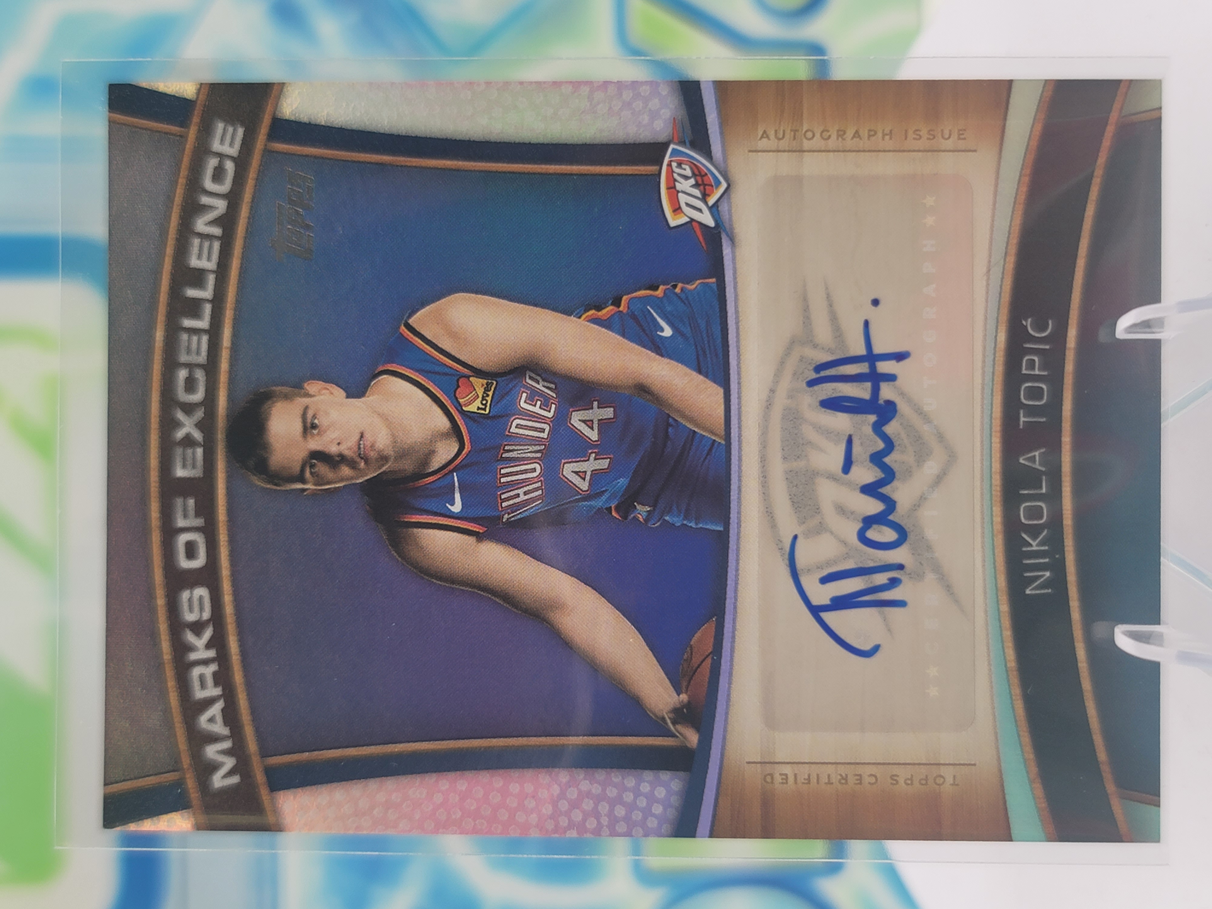 2025 Topps Topps Flagship Nikola Topic — 2025 Topps Topps Flagship Marks of Excellence Autograph Nikola Topic Rookie Auto