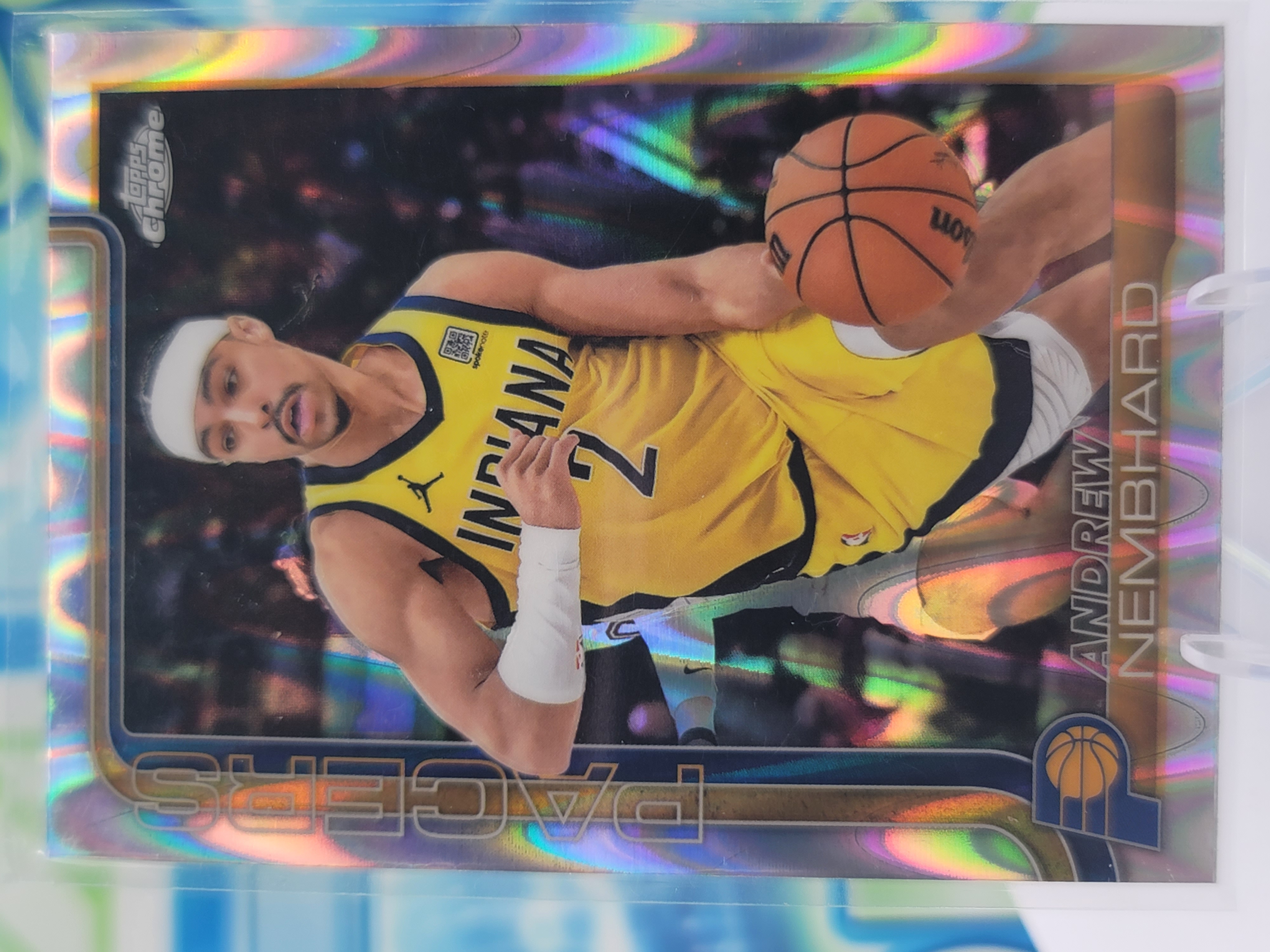 2025 Topps Topps Chrome Andrew Nembhard — 2025 Topps Topps Chrome Raywave Andrew Nembhard