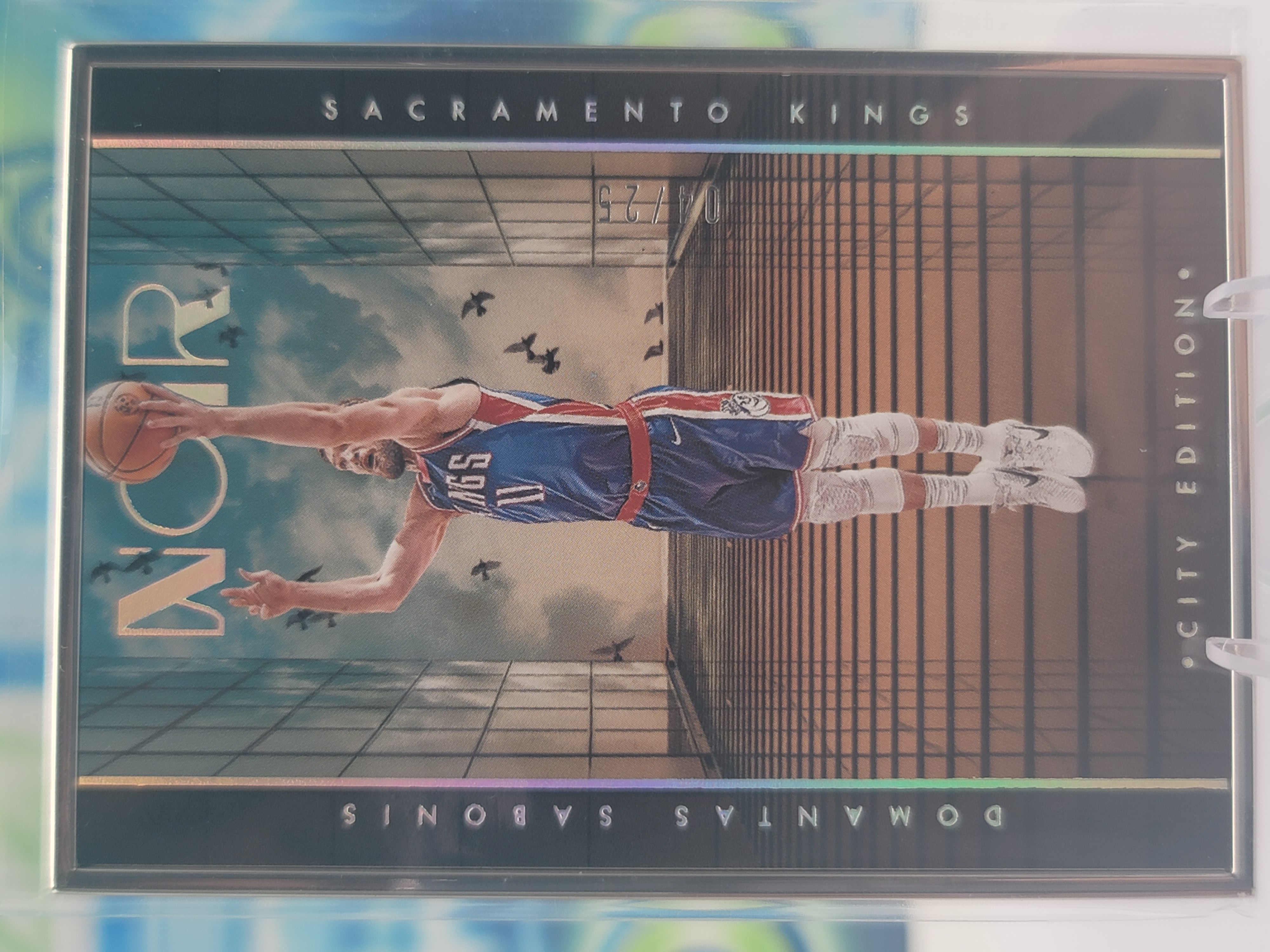 2025 Panini Noir Domantas Sabonis — 2025 Panini Noir City Edition Metal Finish Domantas Sabonis #4 of 25