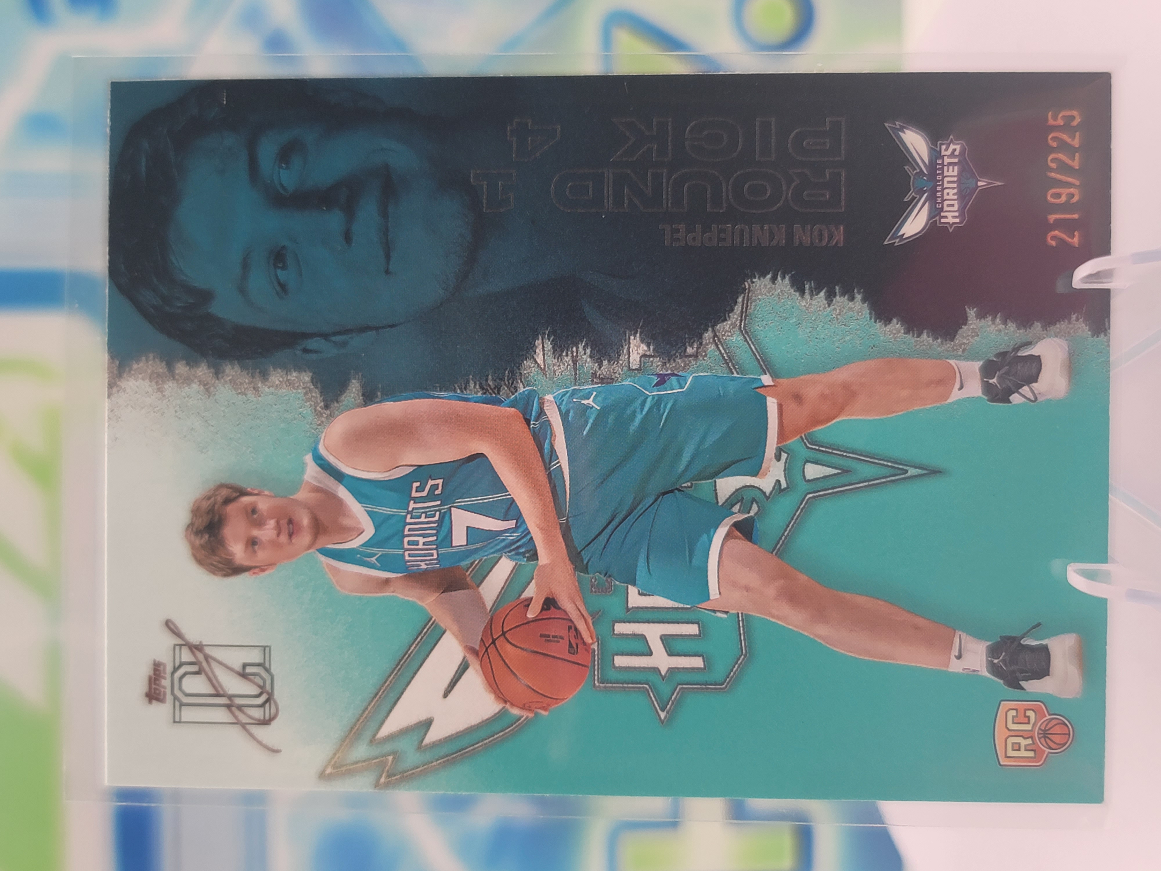 2026 Topps Signature Class Kon Knueppel — 2026 Topps Signature Class Teal Kon Knueppel Rookie #219 of 225