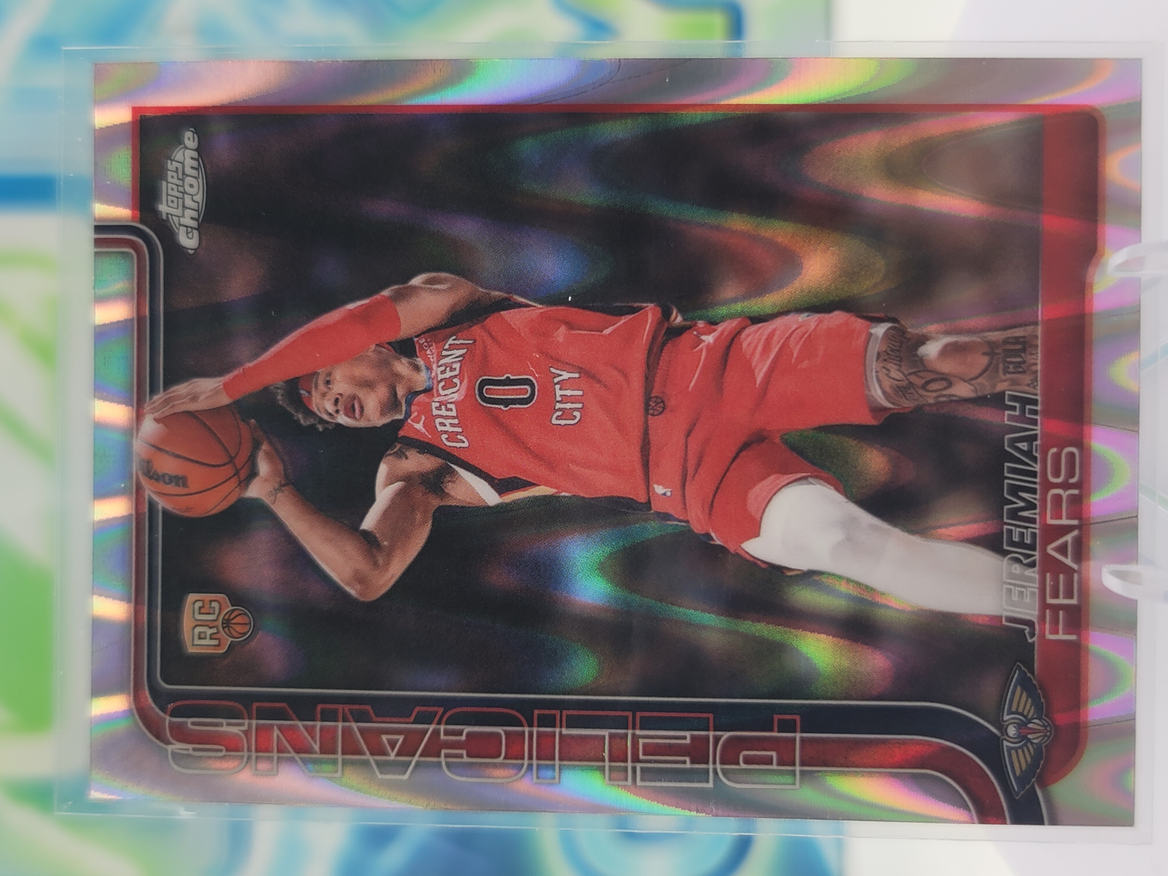 2026 Topps Chrome Update Jeremiah Fears — 2026 Topps Chrome Update RayWave Jeremiah Fears Rookie
