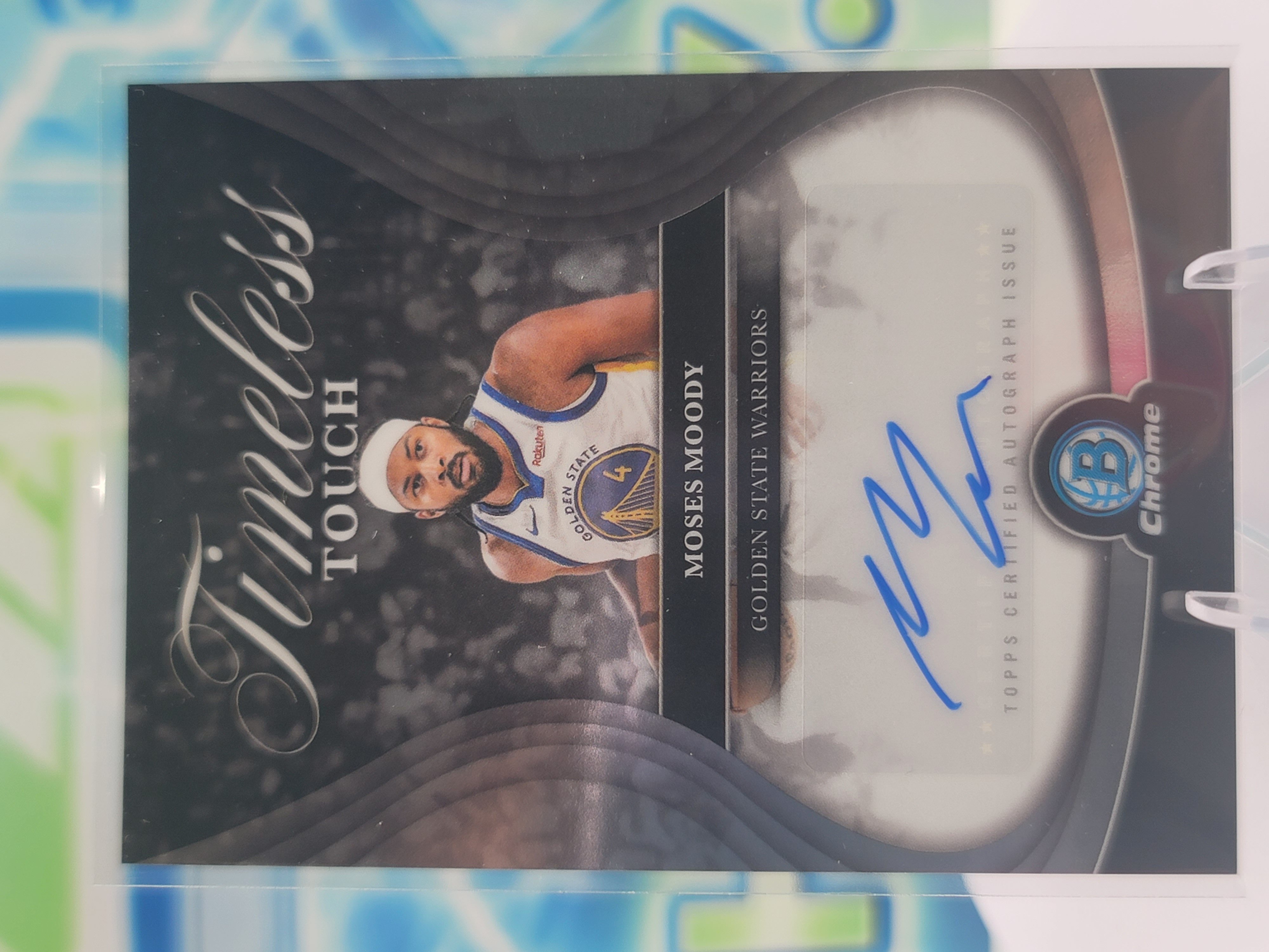 2025 Topps Bowman Moses Moody — 2025 Topps Bowman Chrome Timeless Touch Auto Moses Moody Autograph