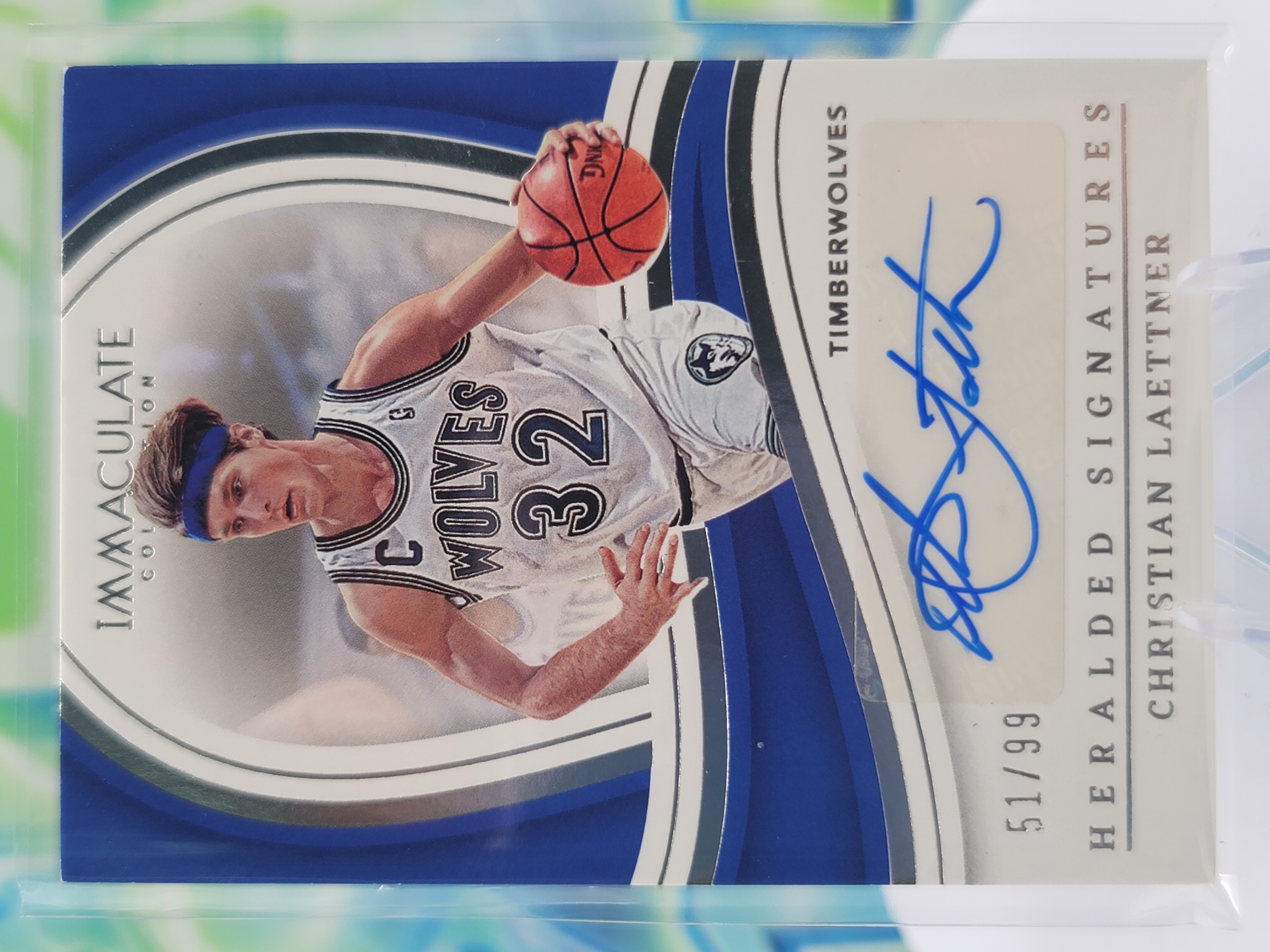 2023 Panini Immaculate Christian Laettner — 2023 Panini Immaculate Heralded Signature Christian Laettner Autograph #51 of 99