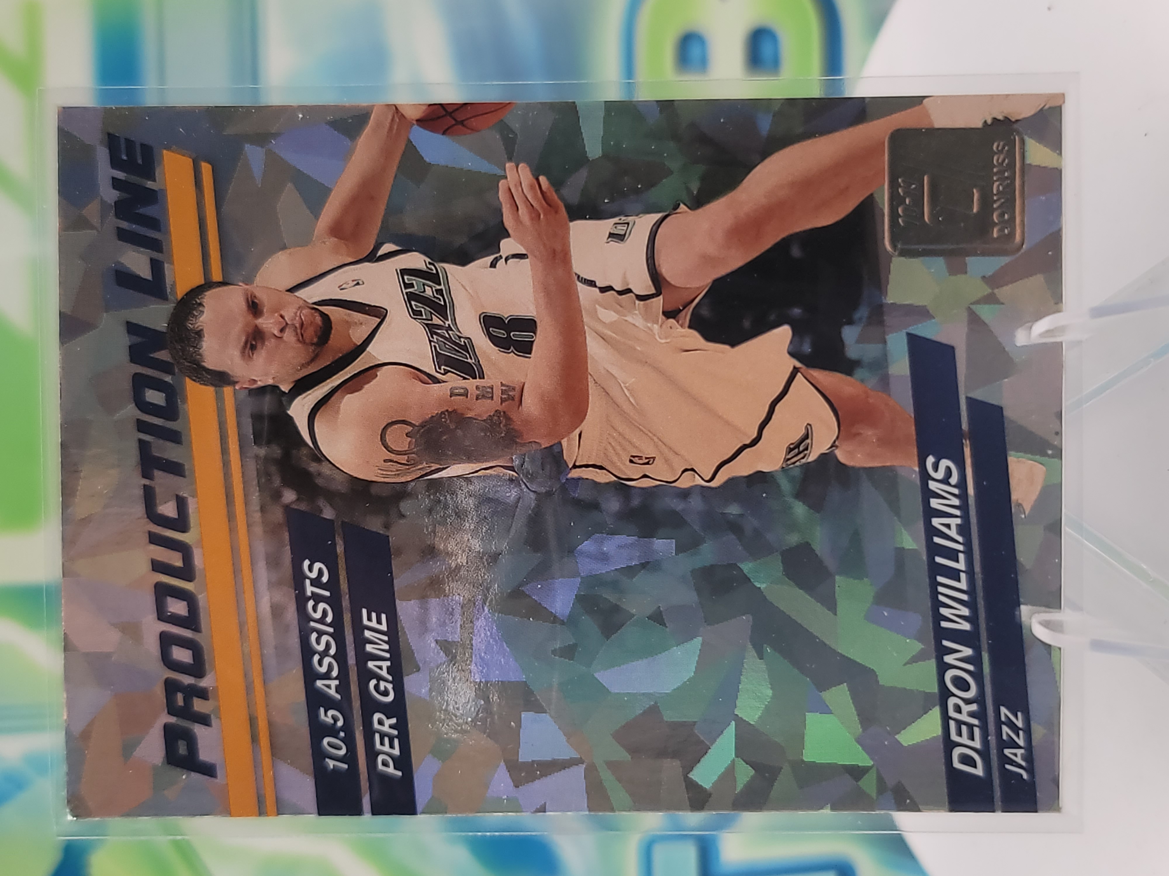 2010 Panini Donruss Deron Williams — 2010 Panini Donruss Production Line Cracked IceDeron Williams