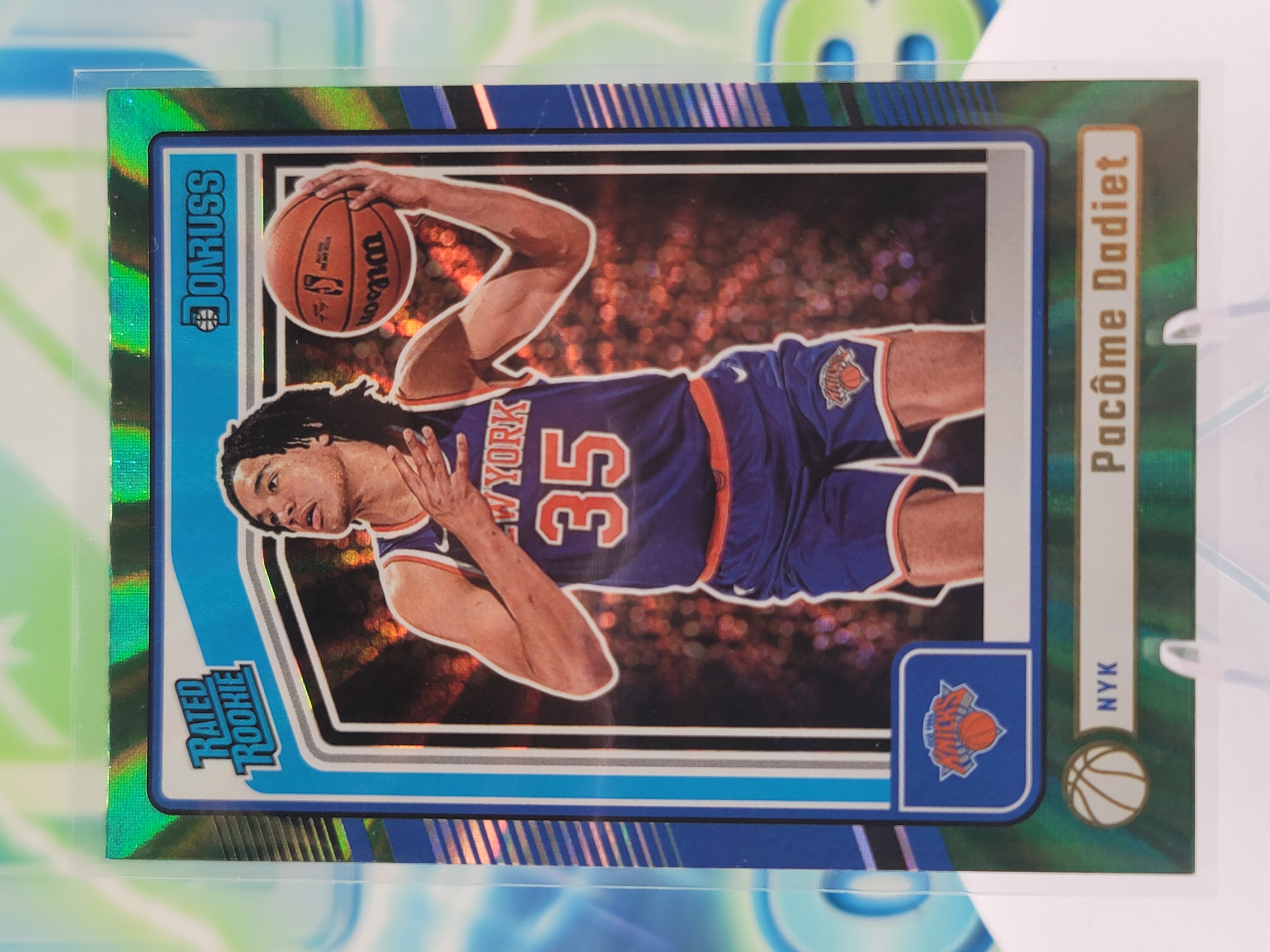 2025 Panini Donruss Pacome Dadiet — 2025 Panini Donruss Rated Rookies Green Laser Pacome Dadiet
