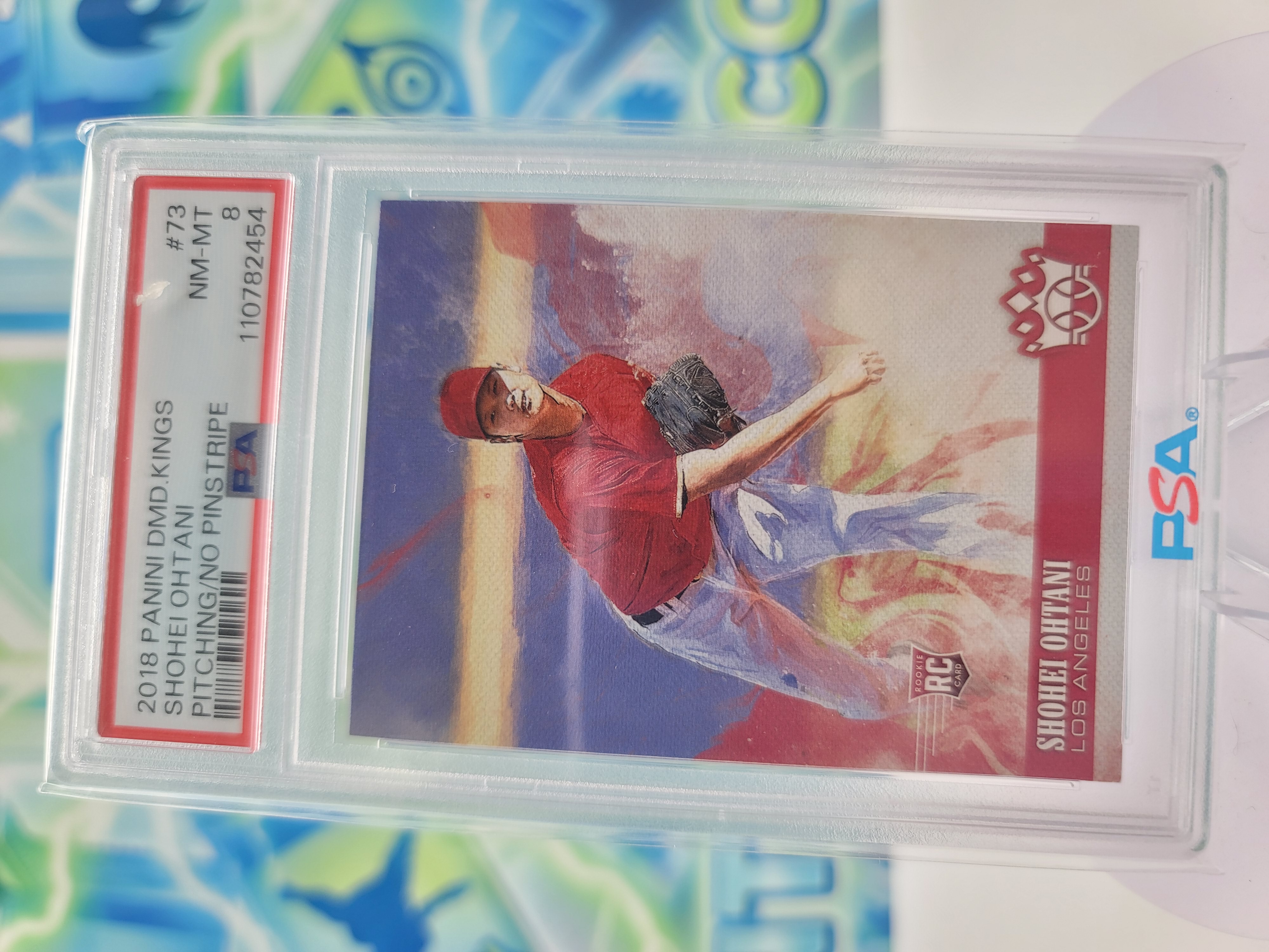 2018 Panini Diamond Kings Shohei Ohtani — 2018 Panini Diamond Kings Shohei Ohtani Rookie PSA 8.0