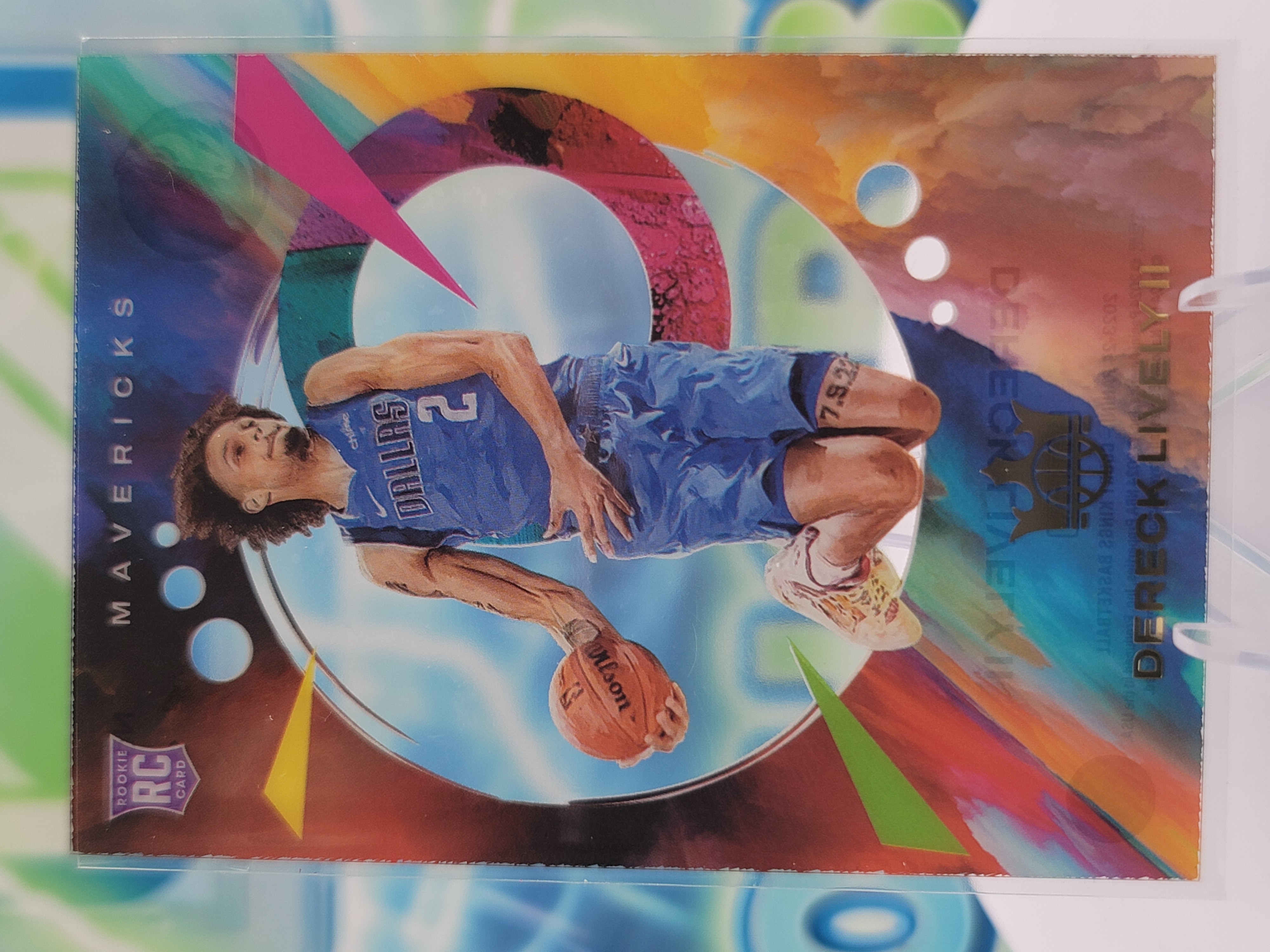 2024 Panini Court Kings Dereck Lively II — 2024 Panini Court Kings Acetate Dereck Lively II Rookie