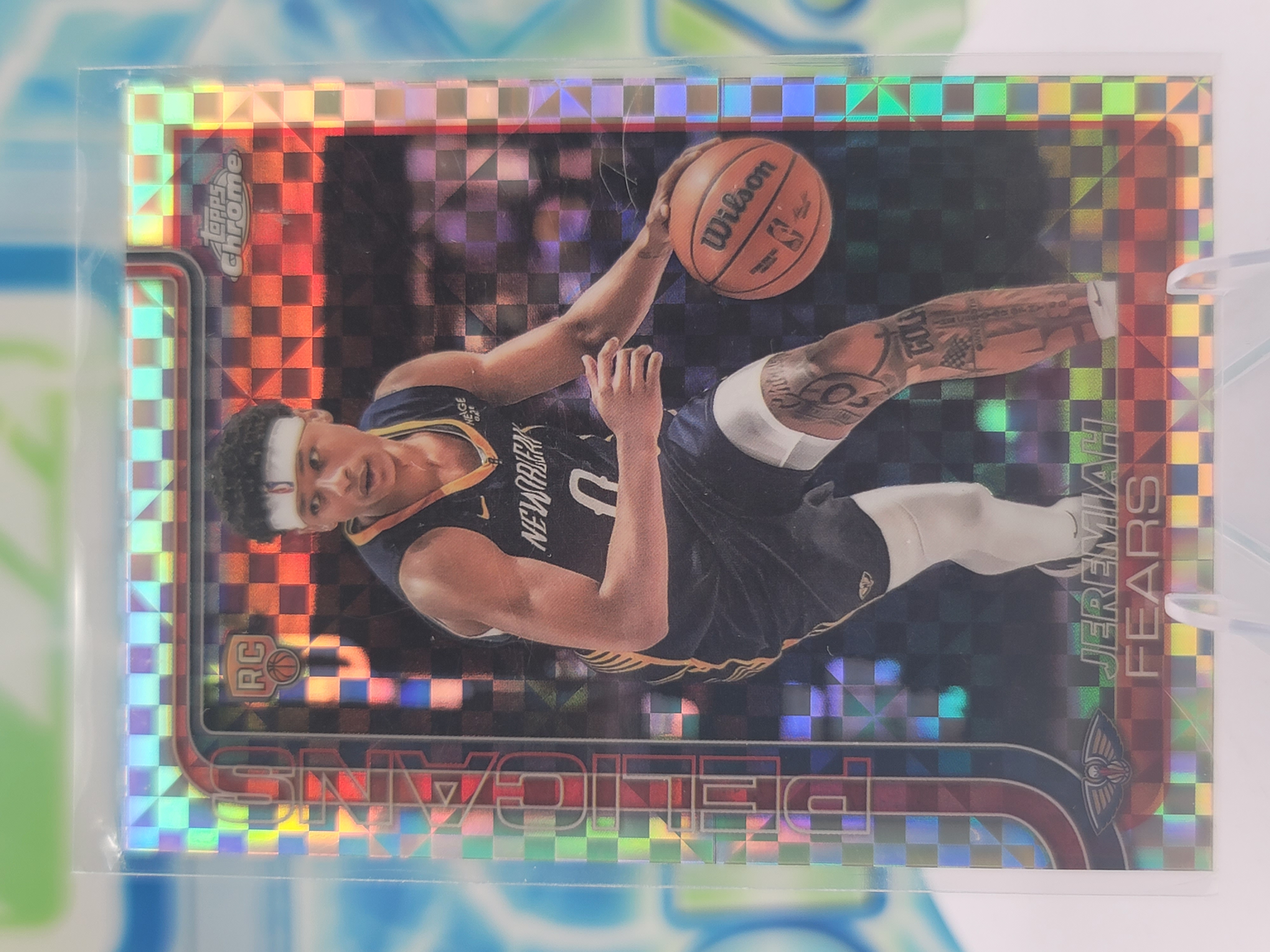 2025 Topps Topps Chrome Jeremiah Fears — 2025 Topps Topps Chrome X-Fractor Jeremiah Fears Rookie
