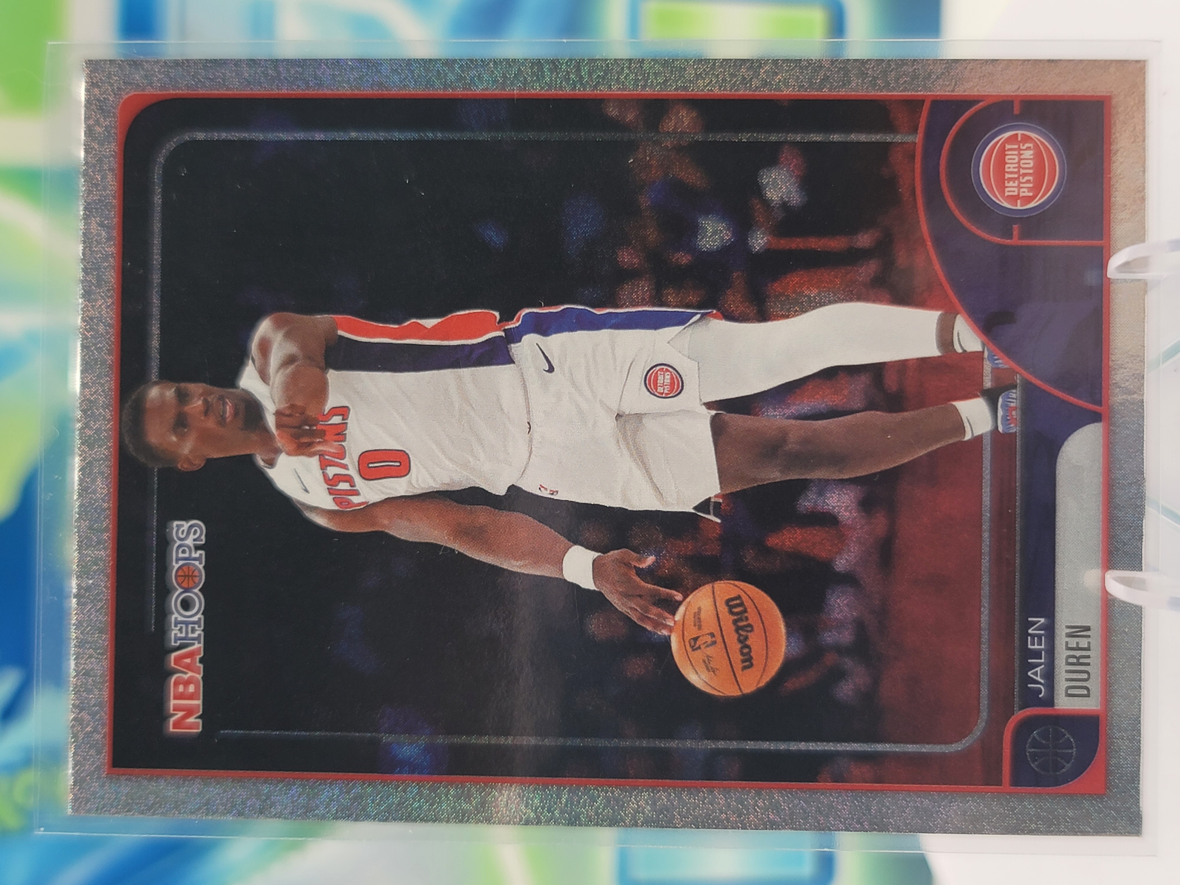 2026 Topps NBA Hoops Jalen Duren — 2026 Topps NBA Hoops Pixel Burst Jalen Duren