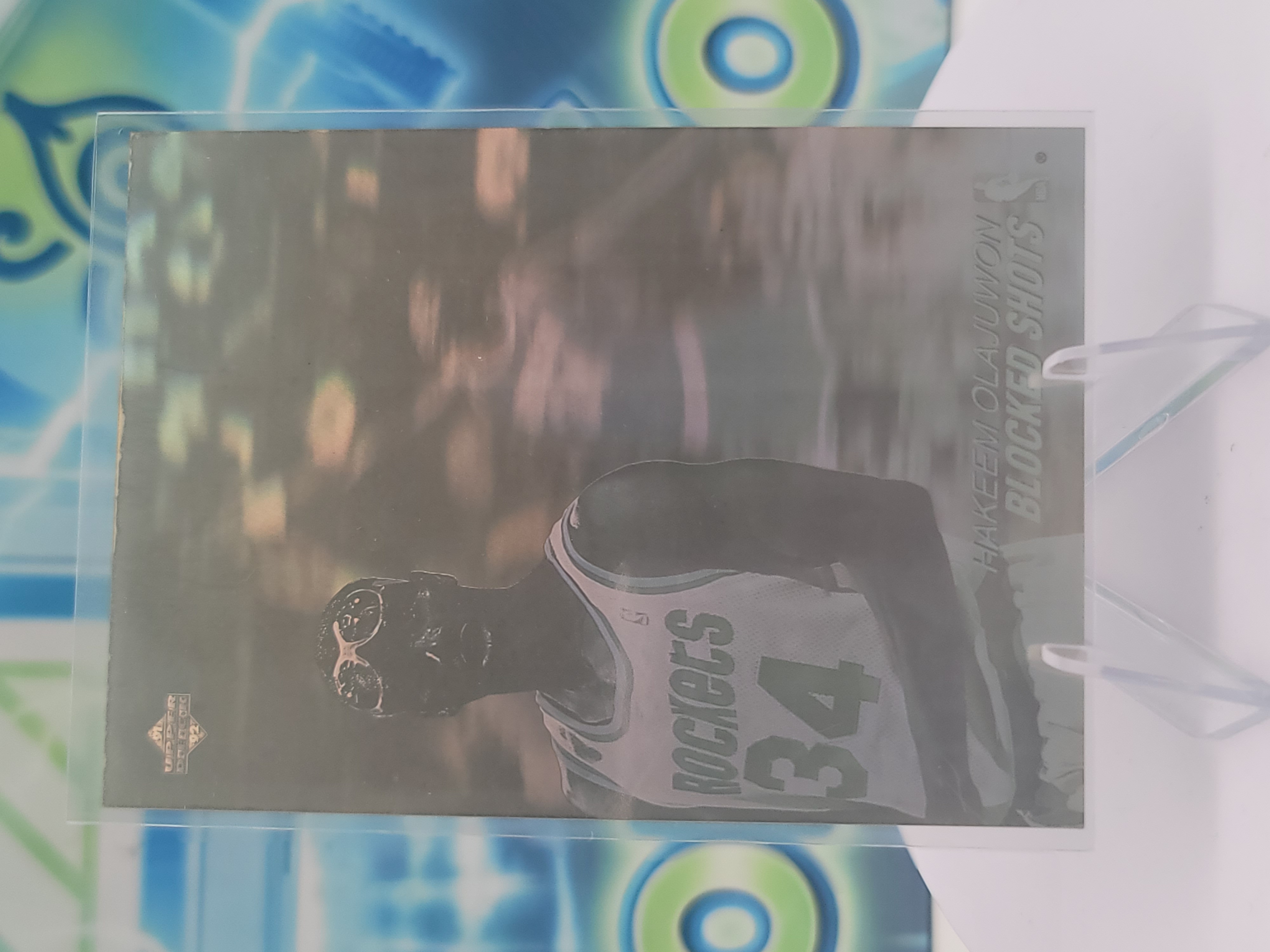 1991 Upper Deck Hakeem Olajuwon — 1991 Upper Deck Blocked Shots Hakeem Olajuwon
