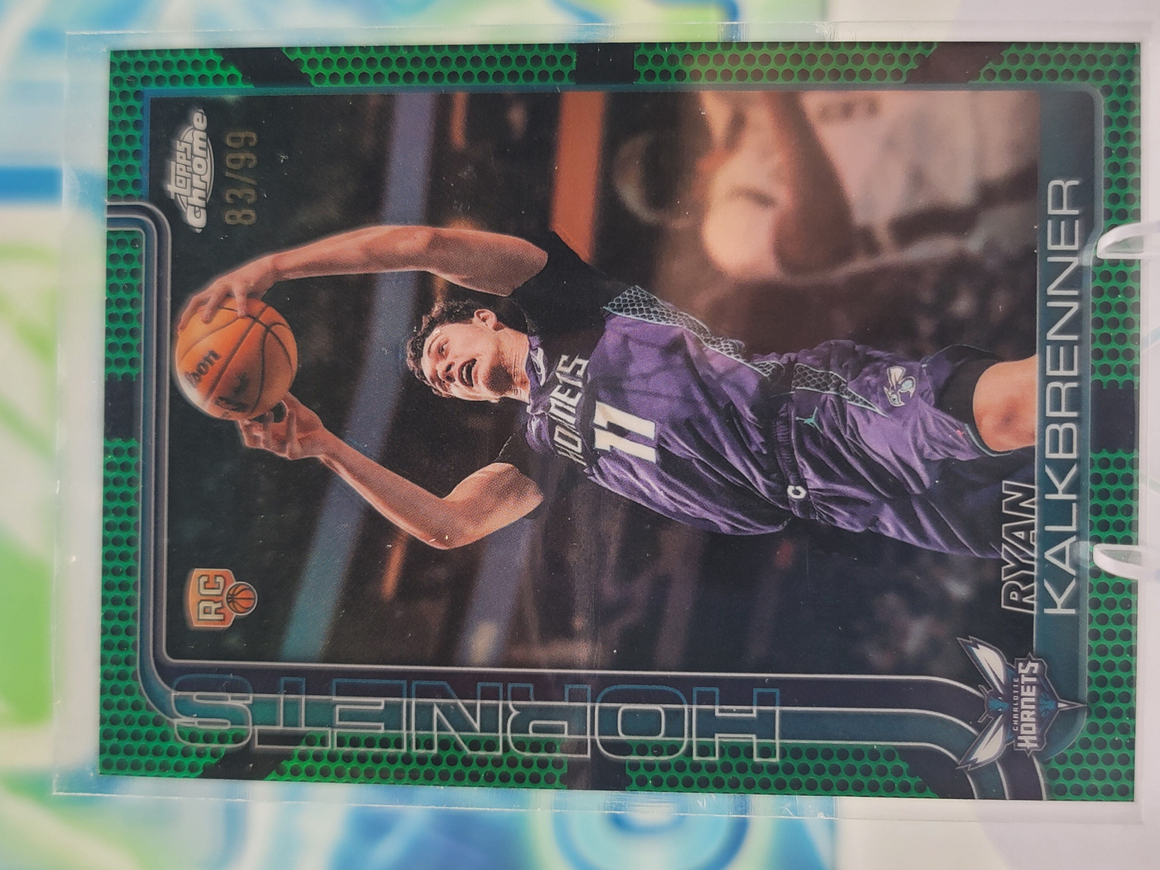 2026 Topps Chrome Update Ryan Kalkbrenner — 2026 Topps Chrome Update Basketball Green Ryan Kalkbrenner Rookie #83 of 99