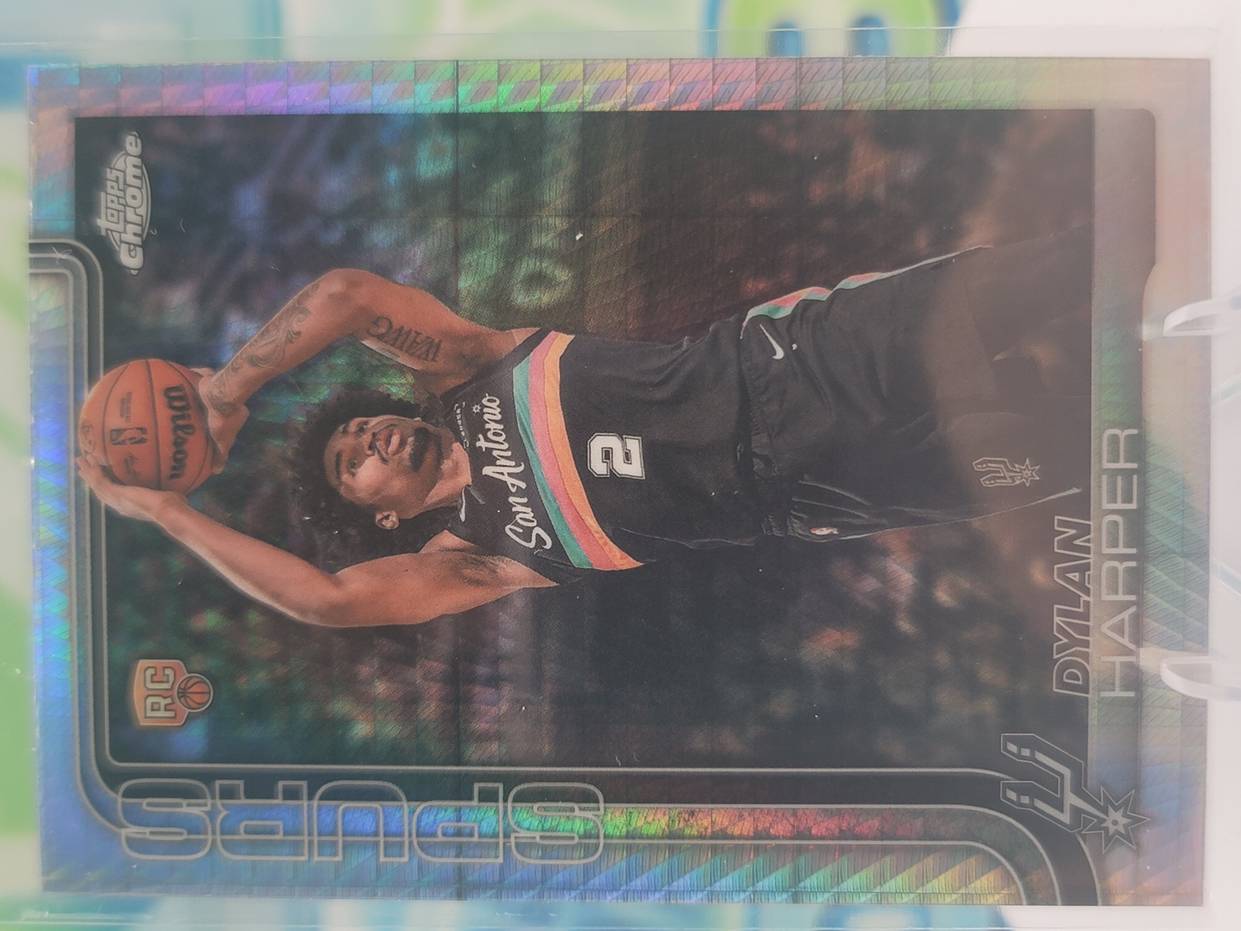 2026 Topps Chrome Update Dylan Harper — 2026 Topps Chrome Update Prism Refractor Dylan Harper Rookie