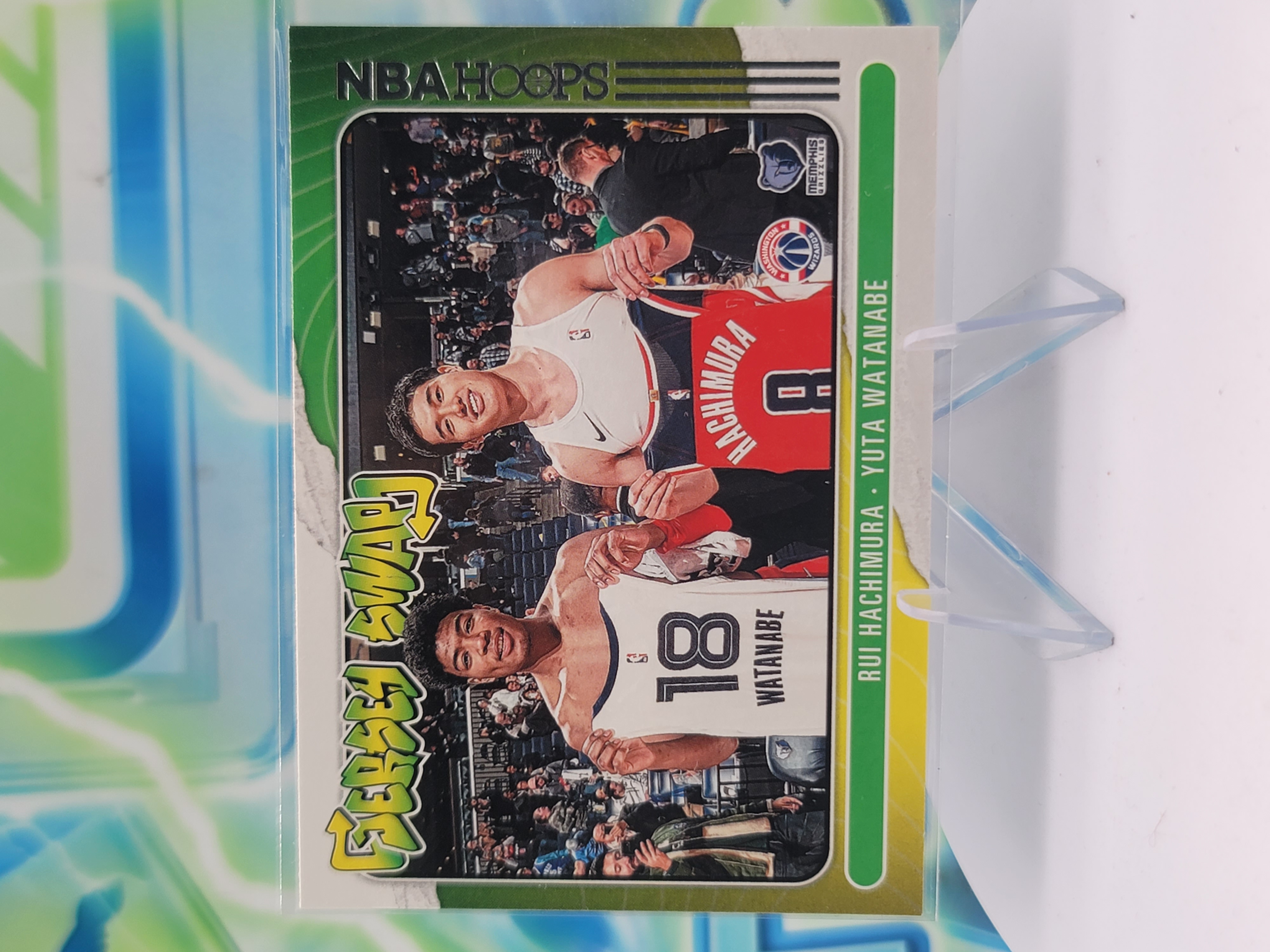 2021 Panini NBA Hoops Rui Hachimura & Yuta Watanabe — 2021 Panini NBA Hoops Jersey Swap Rui Hachimura & Yuta Watanabe