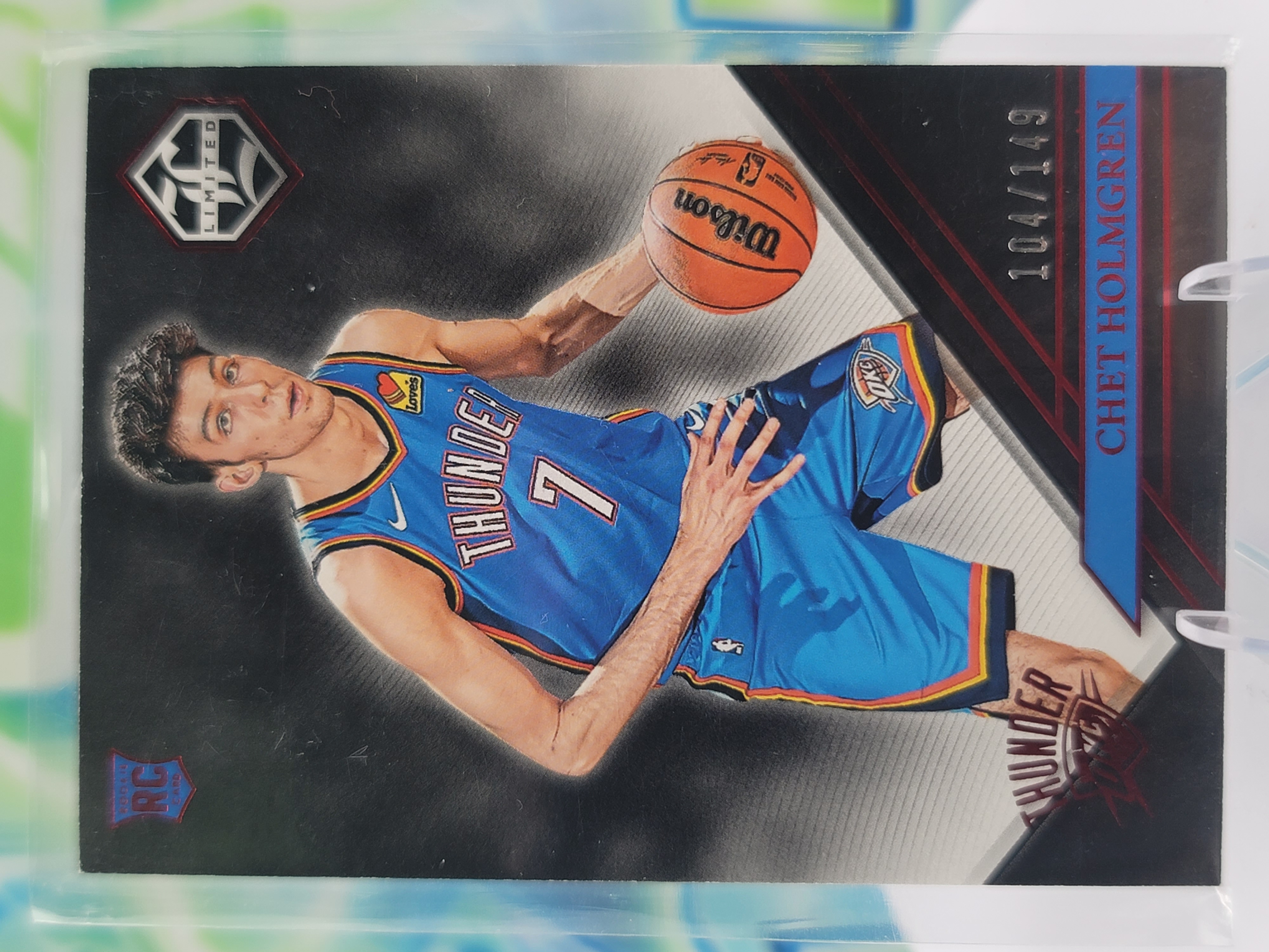 2023 Panini Chronicles Limited Chet Holmgren — 2023 Panini Chronicles Limited Chet Holmgren Rookie #104 of 149
